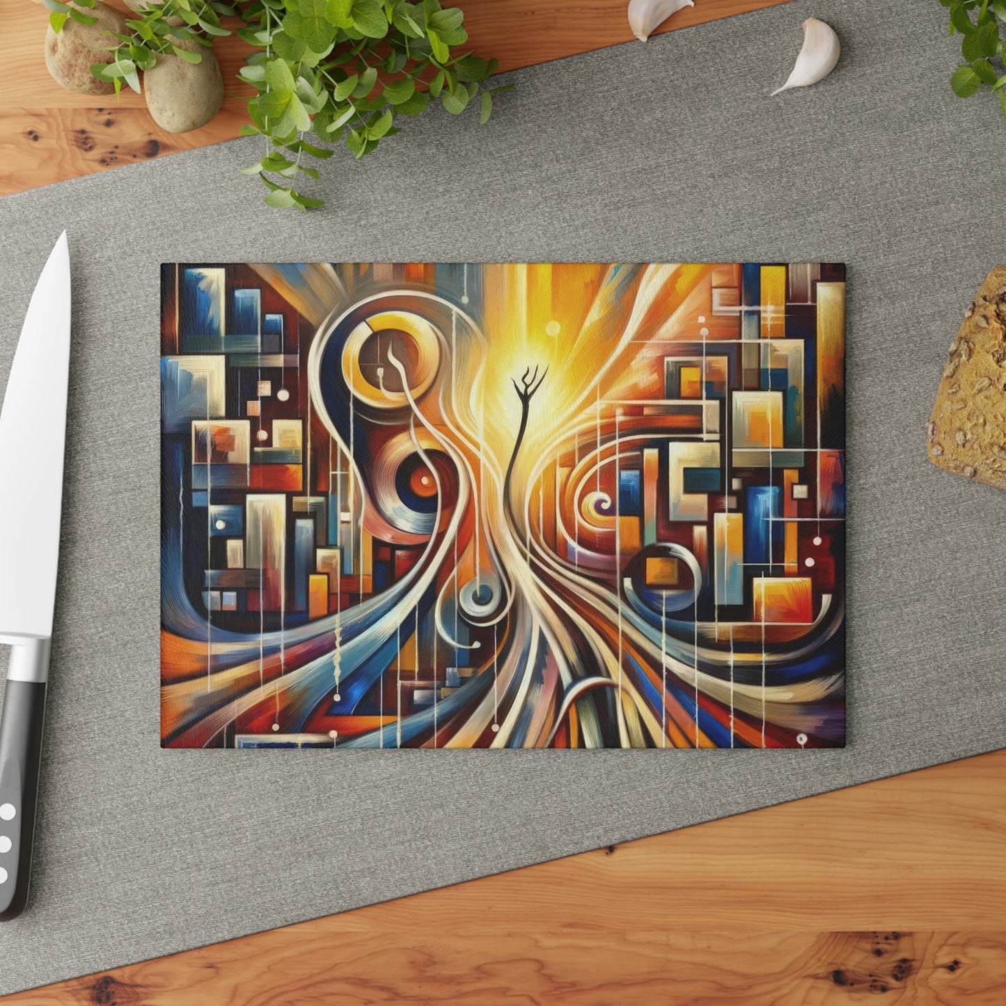 Symphonic Perspective Embarkation Glass Cutting Board