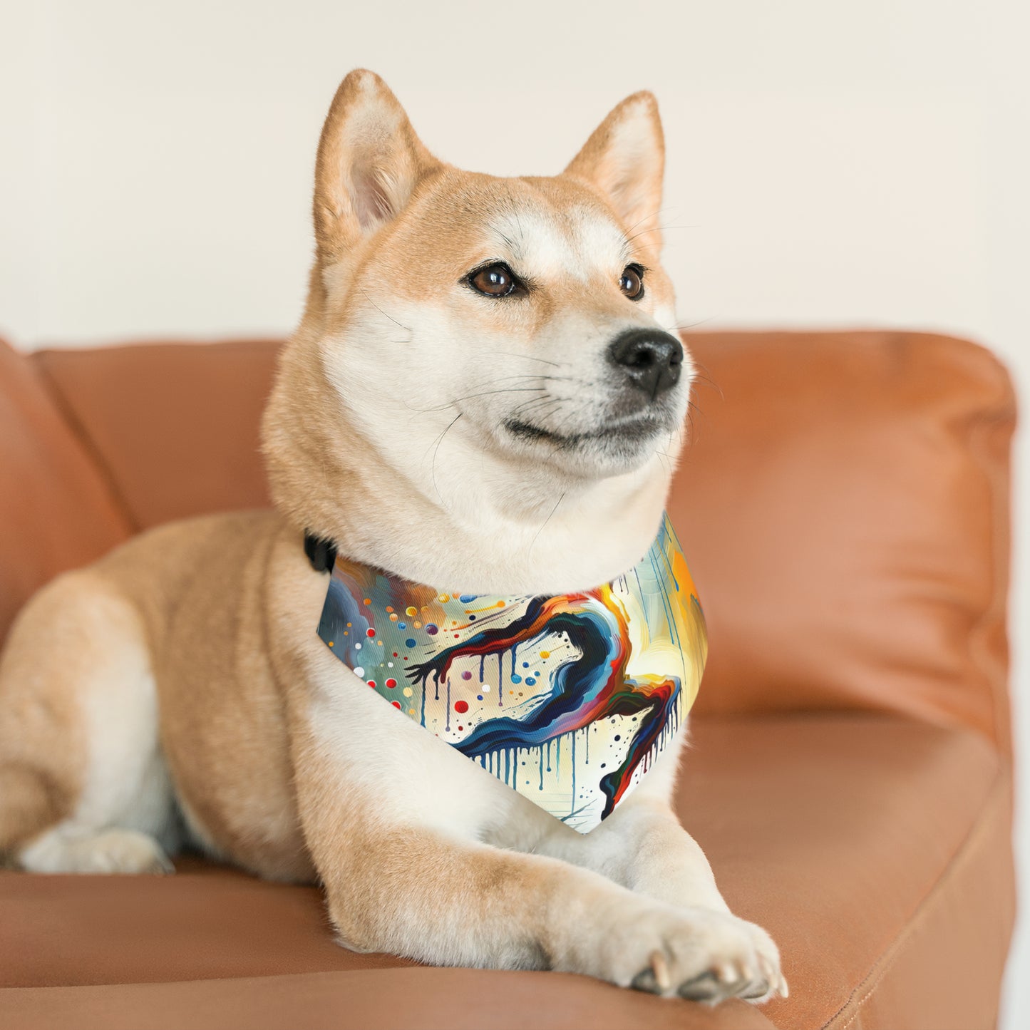 Expressive Dance Reflection Pet Bandana Collar