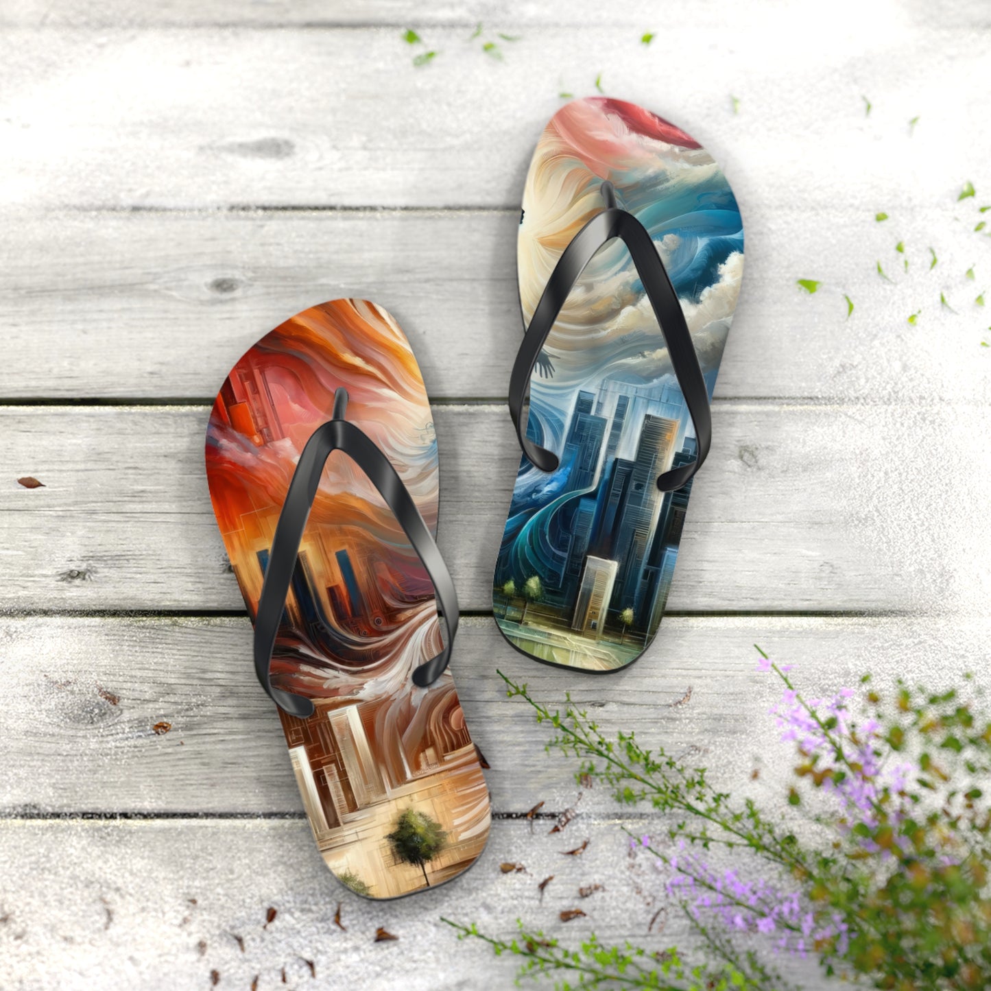 Transformative Tachism Emergence Flip Flops