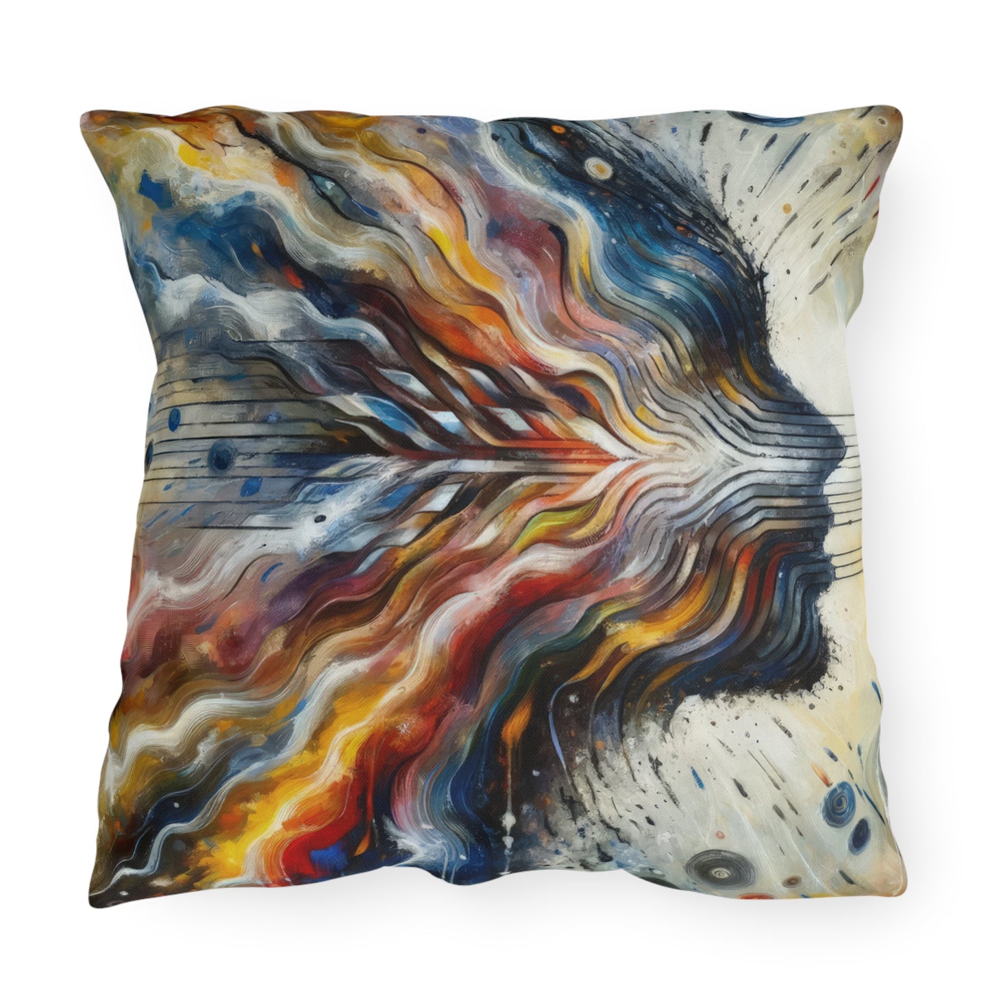 Empathetic Awakening Dynamic Outdoor Pillows