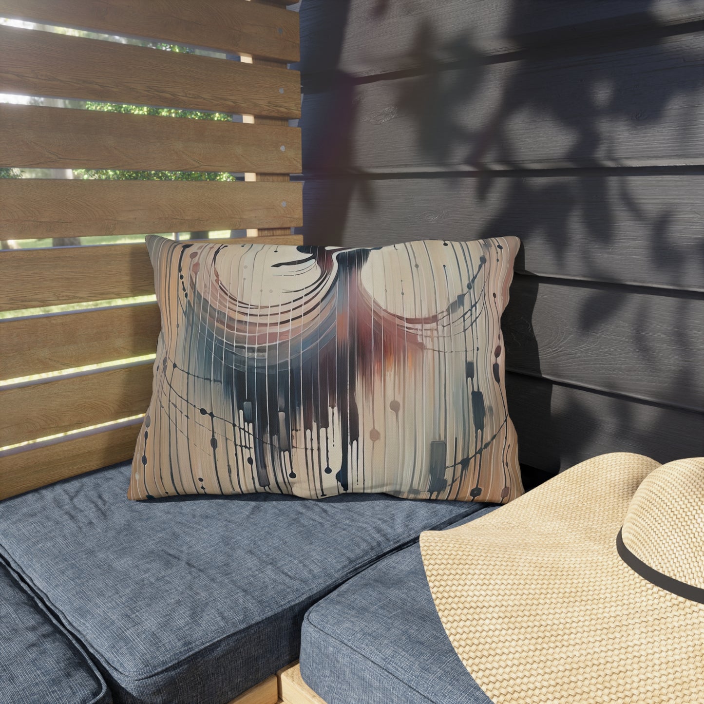 Rhythmic Heart Dance Outdoor Pillows