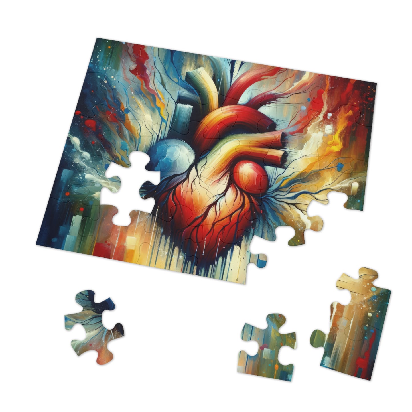 Humanity Heart Unveiled Jigsaw Puzzle (30, 110, 252, 500,1000-Piece)