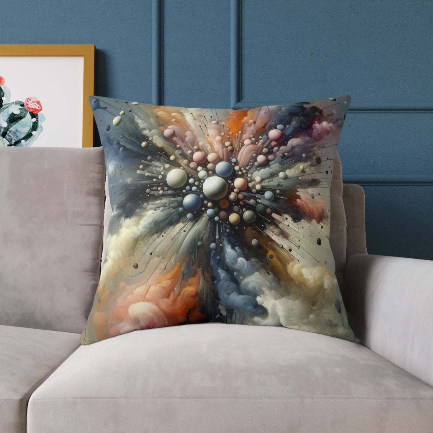 Impactful Deeds Ripple Spun Polyester Pillow