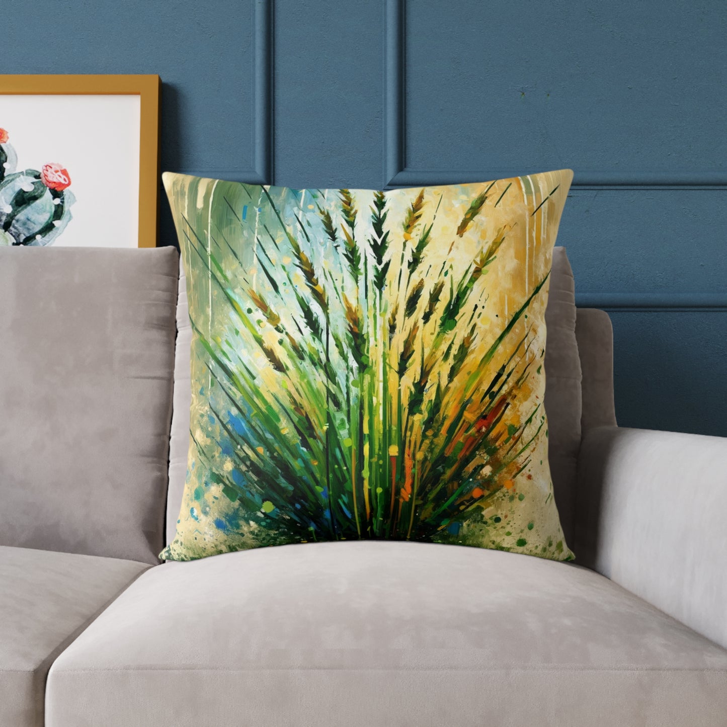 Grass Testament Change Spun Polyester Pillow