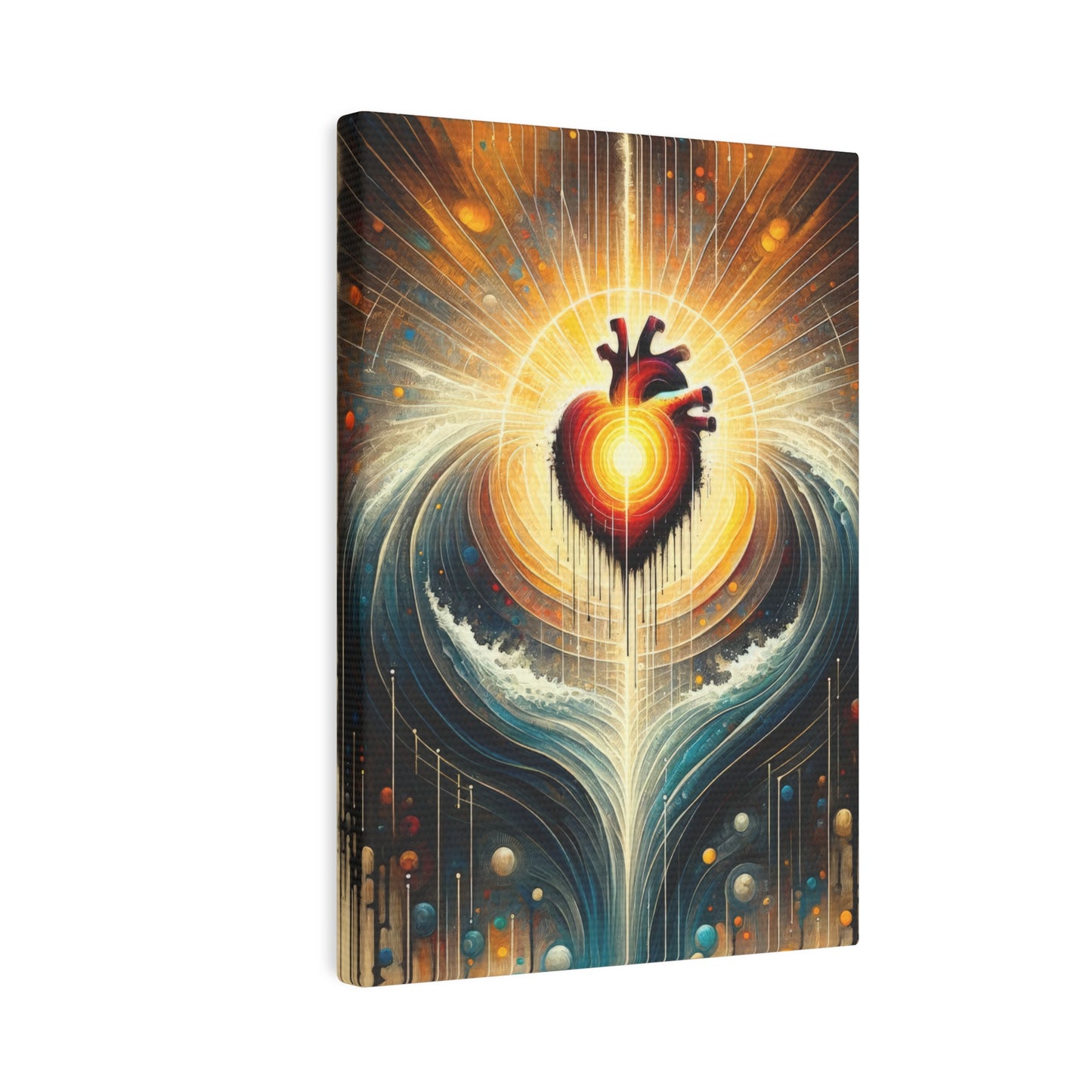 Awakened Heart Waves Canvas Photo Tile