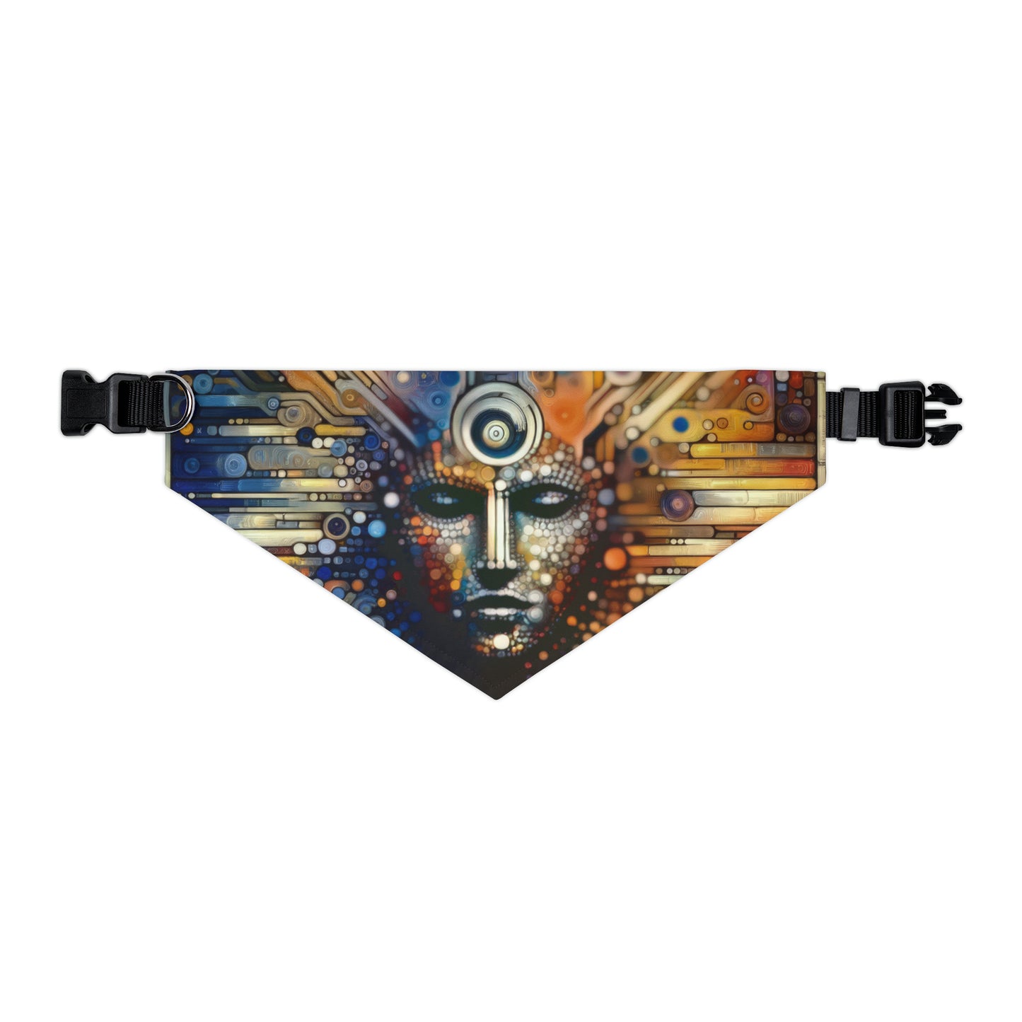 Digital Rhythm Tapestry Pet Bandana Collar