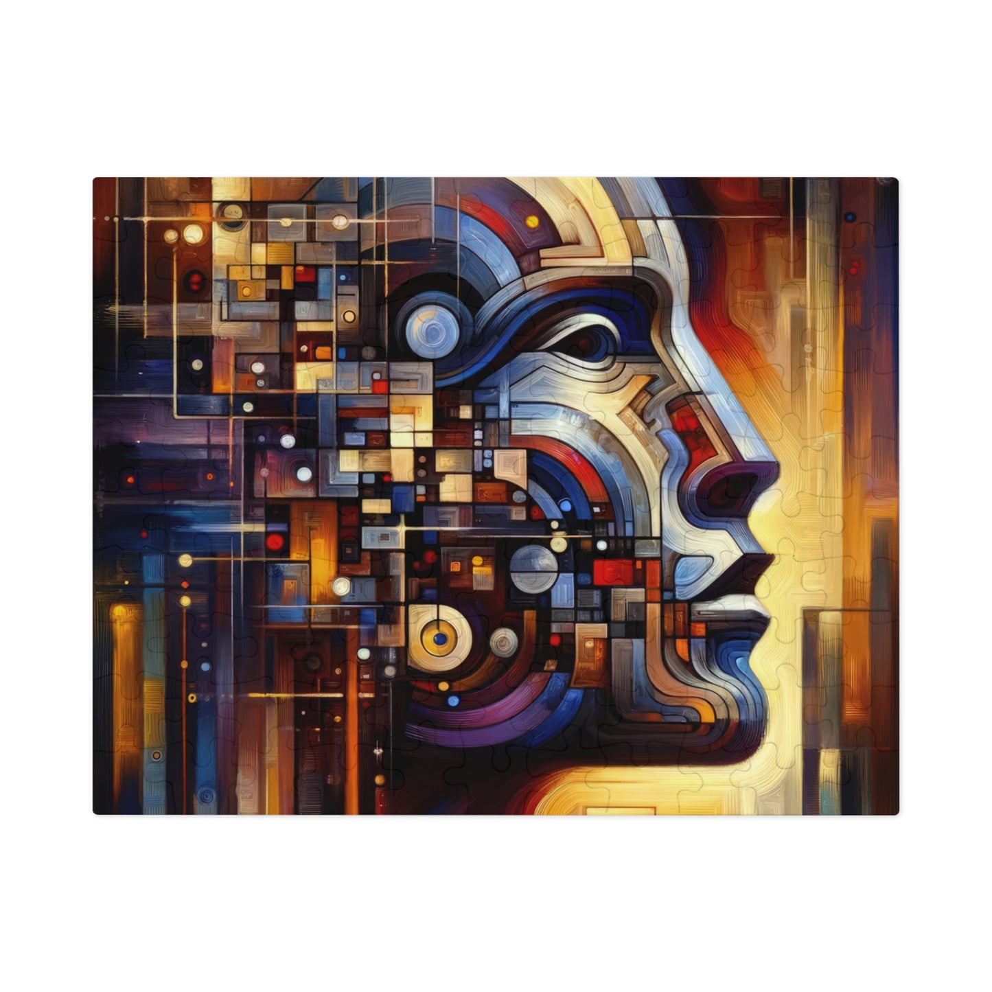 Reflective Tachism Shield Jigsaw Puzzle (30, 110, 252, 500,1000-Piece)