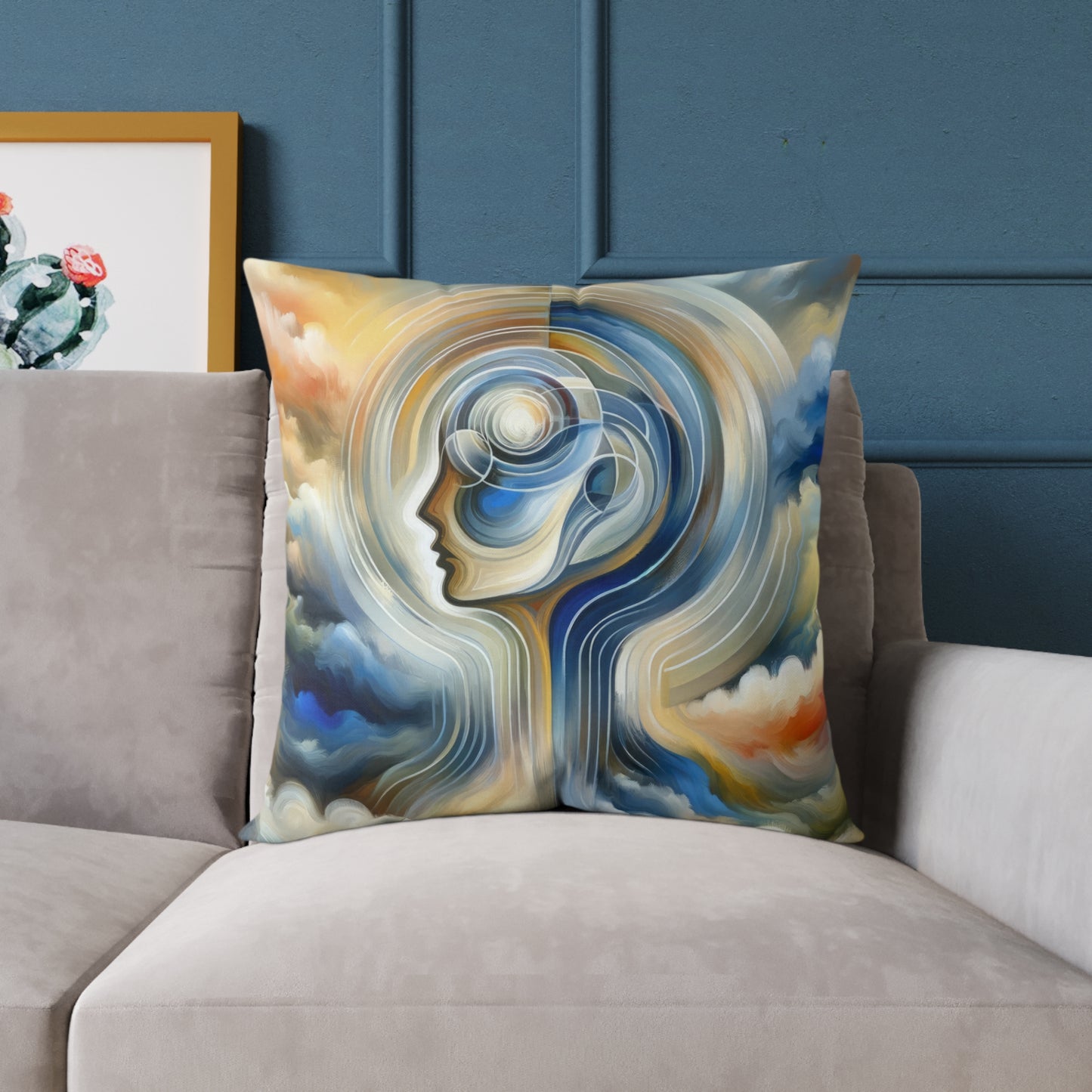 Mindful Unified Awakening Spun Polyester Pillow