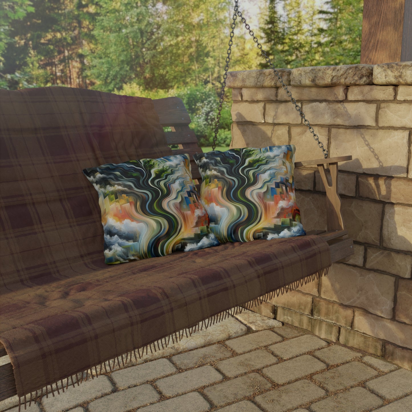 Eternal Digital Contrast Outdoor Pillows