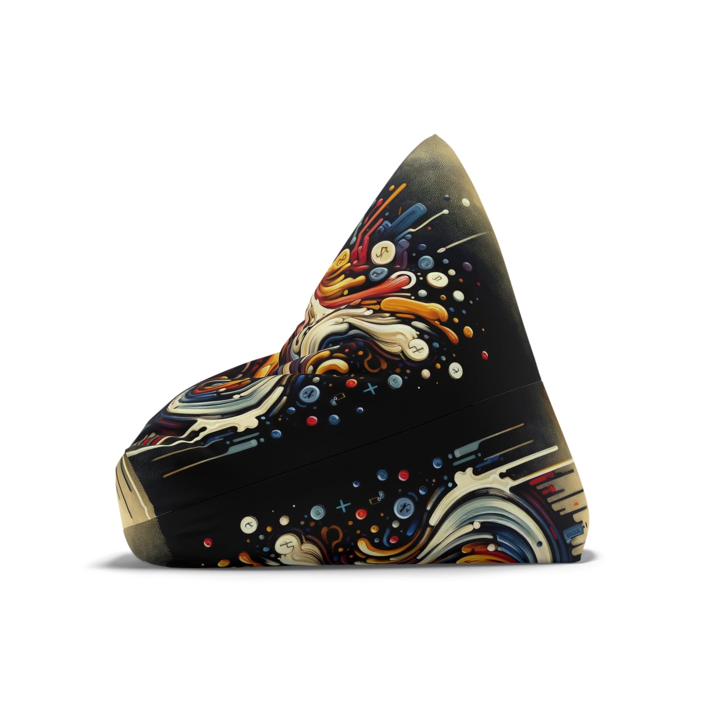 Abstract Financial Flux Bean Bag Chair Cover