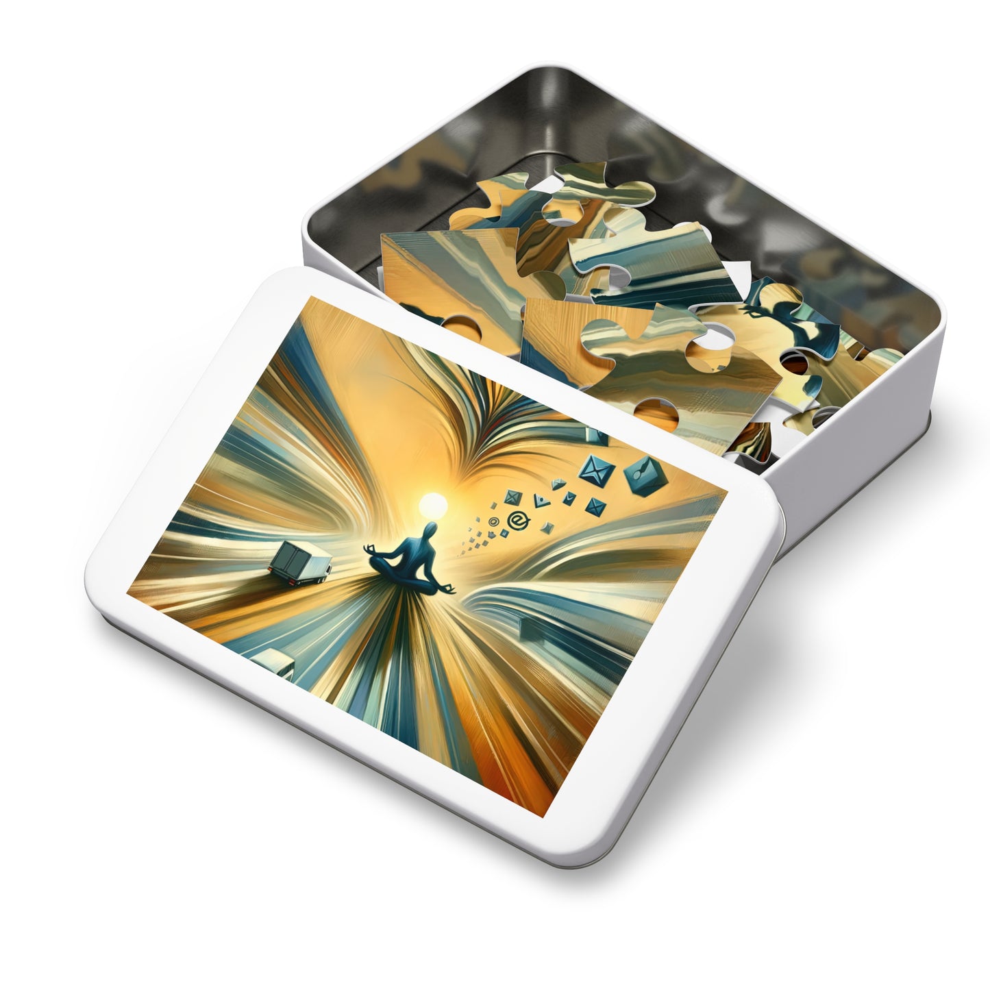Meditative Commute Flow Jigsaw Puzzle (30, 110, 252, 500,1000-Piece)