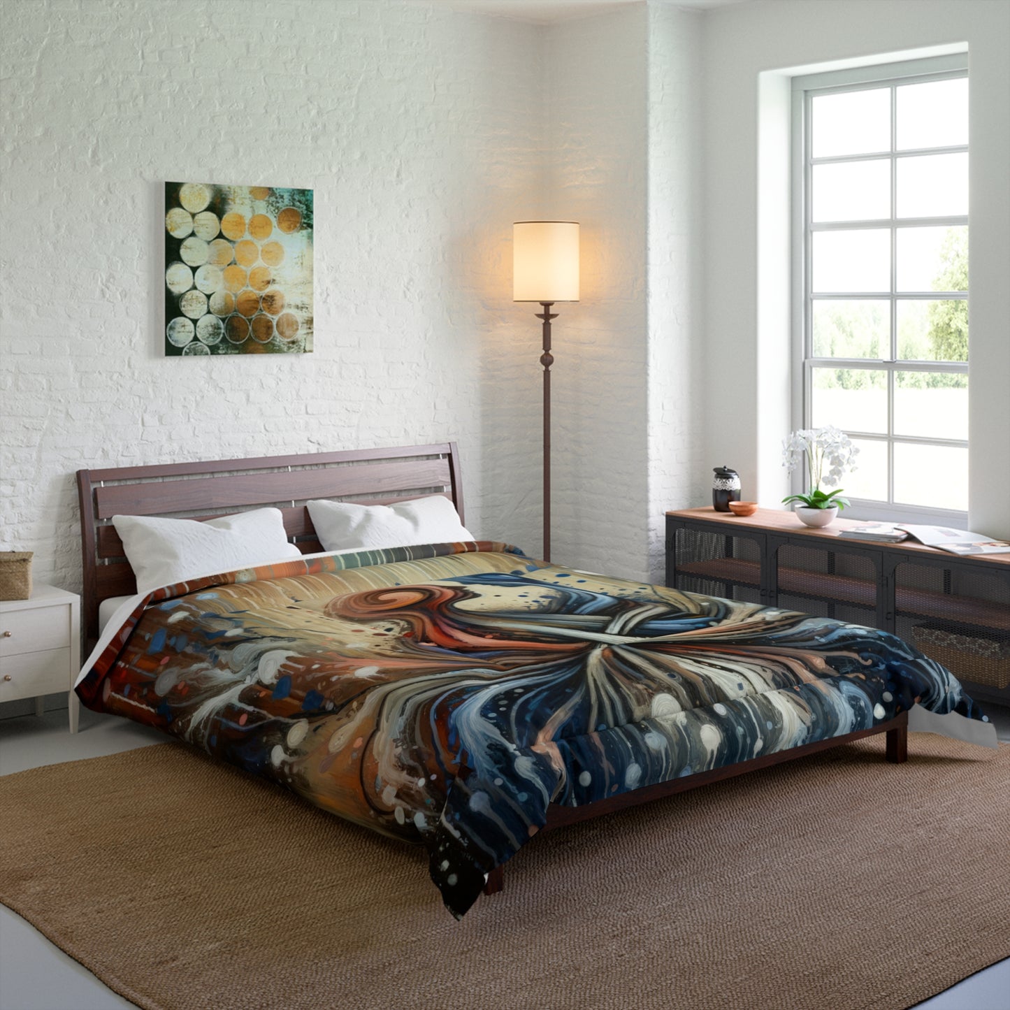 Empathic Connection Tachism Comforter