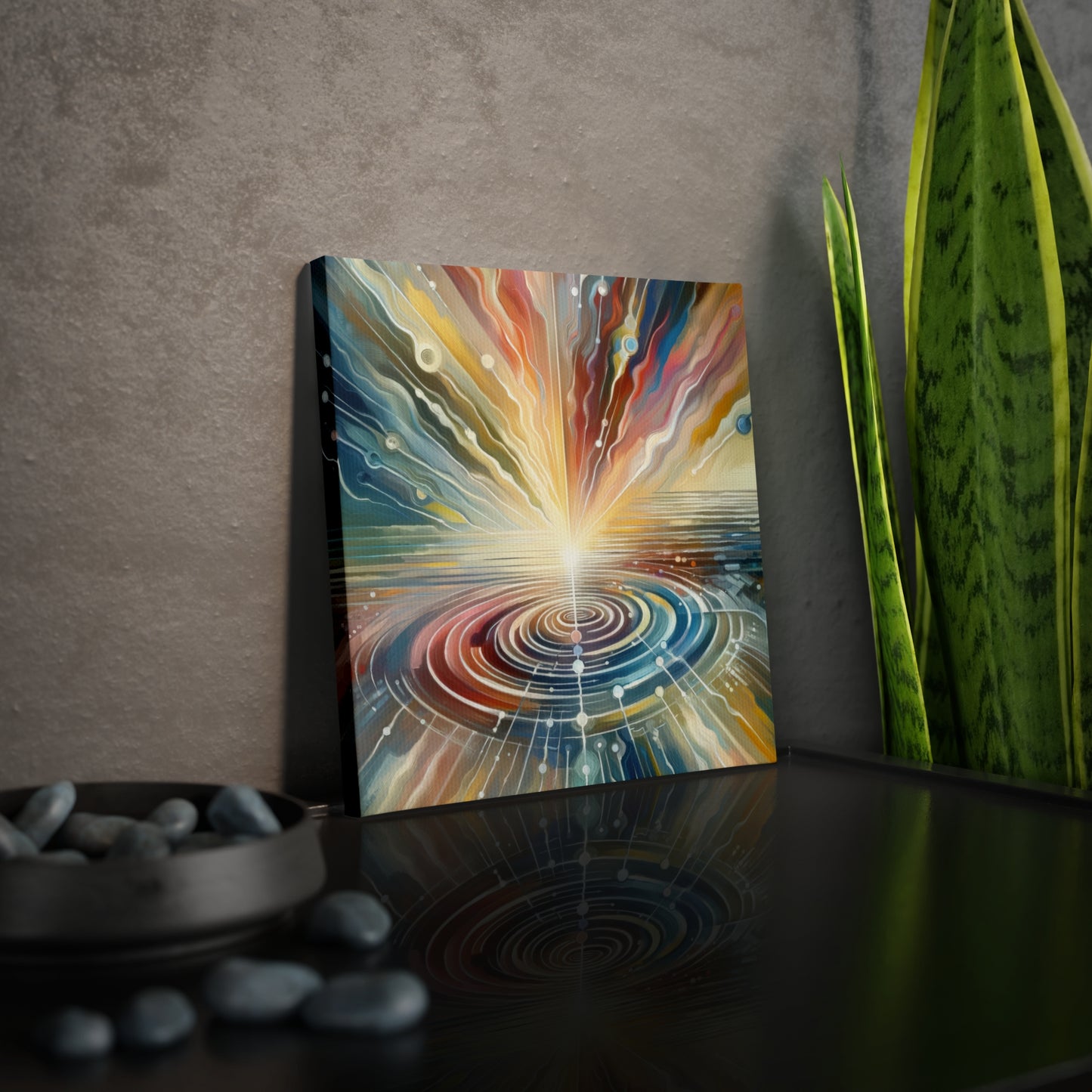 Rippling Community Dynamics Canvas Photo Tile