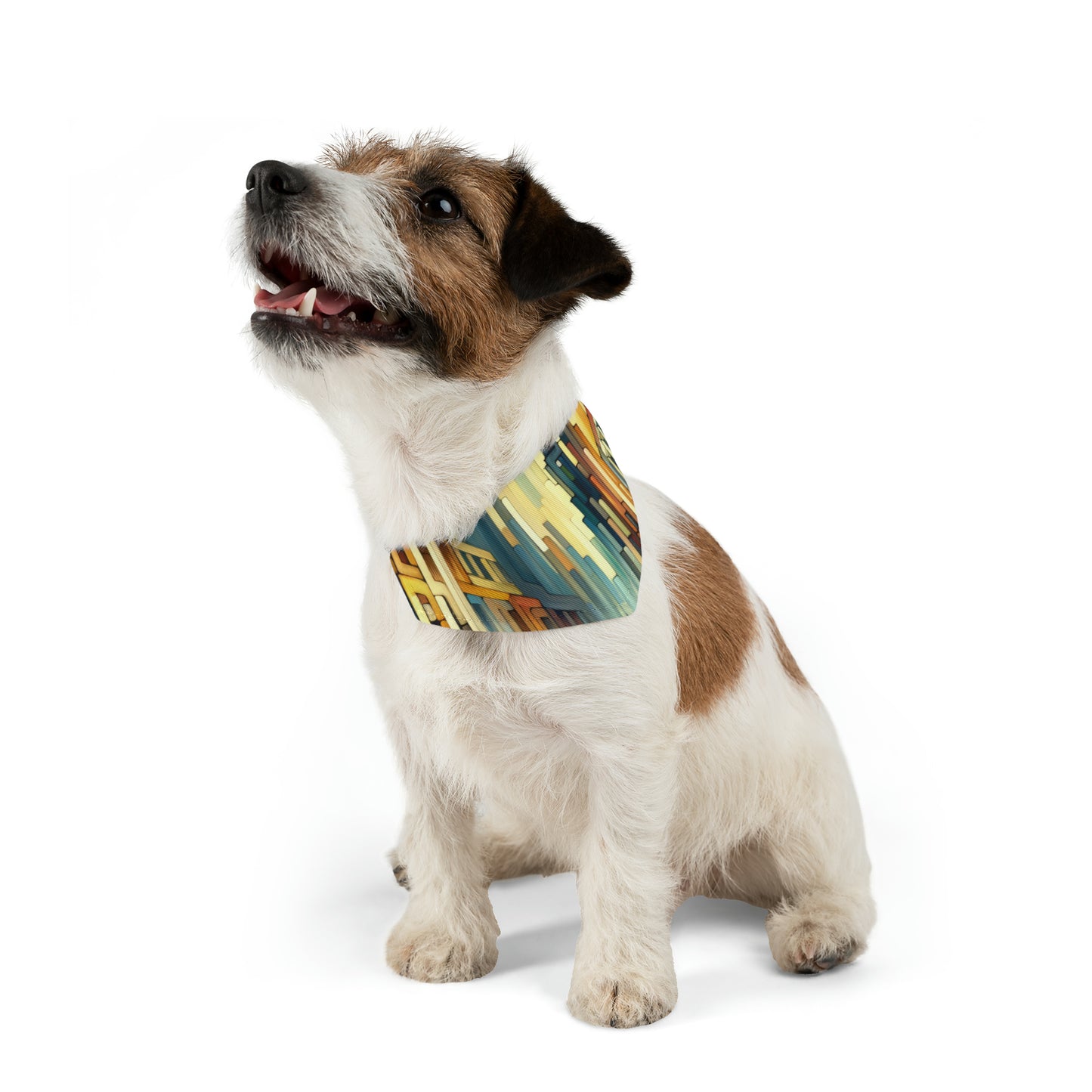 Cobbled Rhythm Heartbeat Pet Bandana Collar