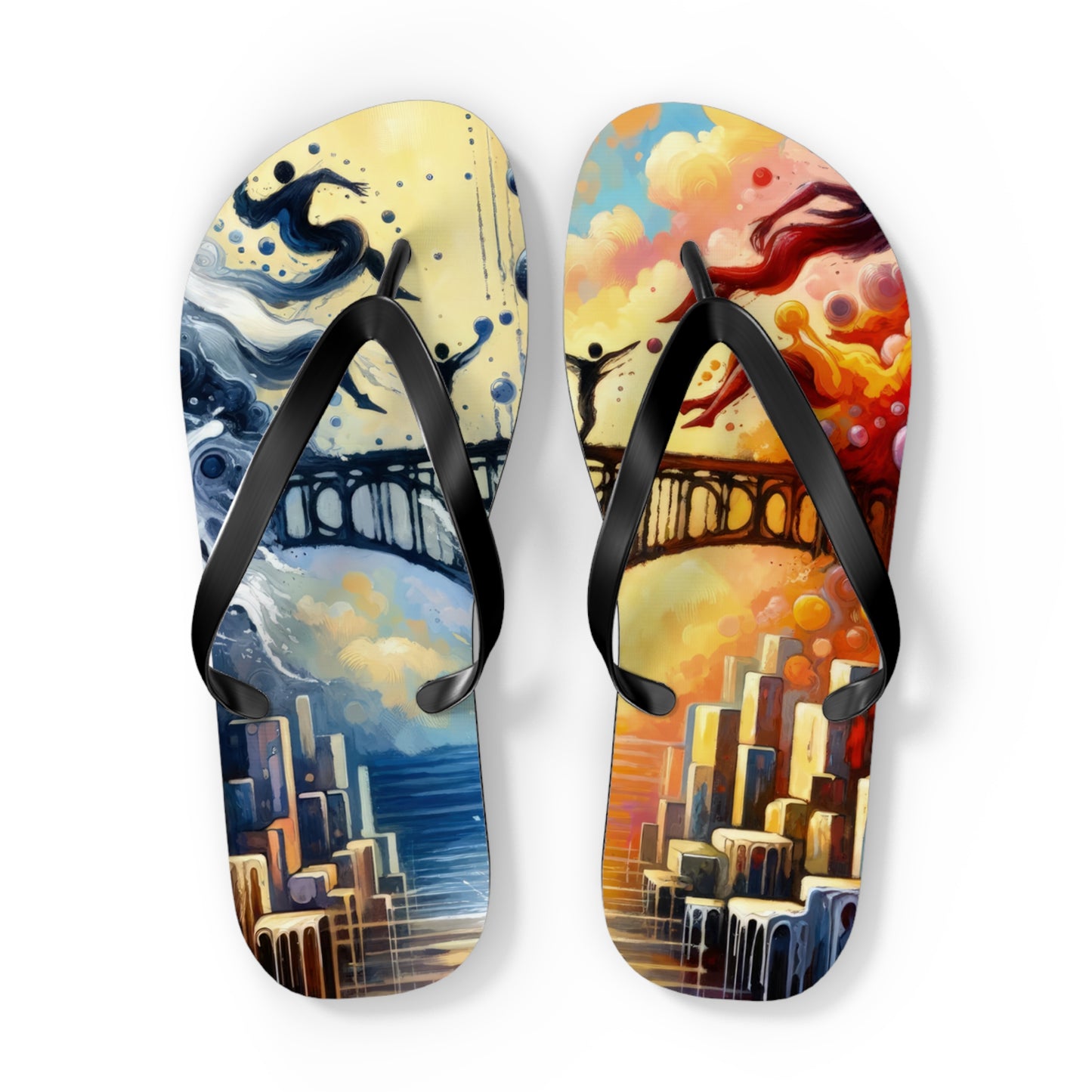 Faithful Diving Bridges Flip Flops