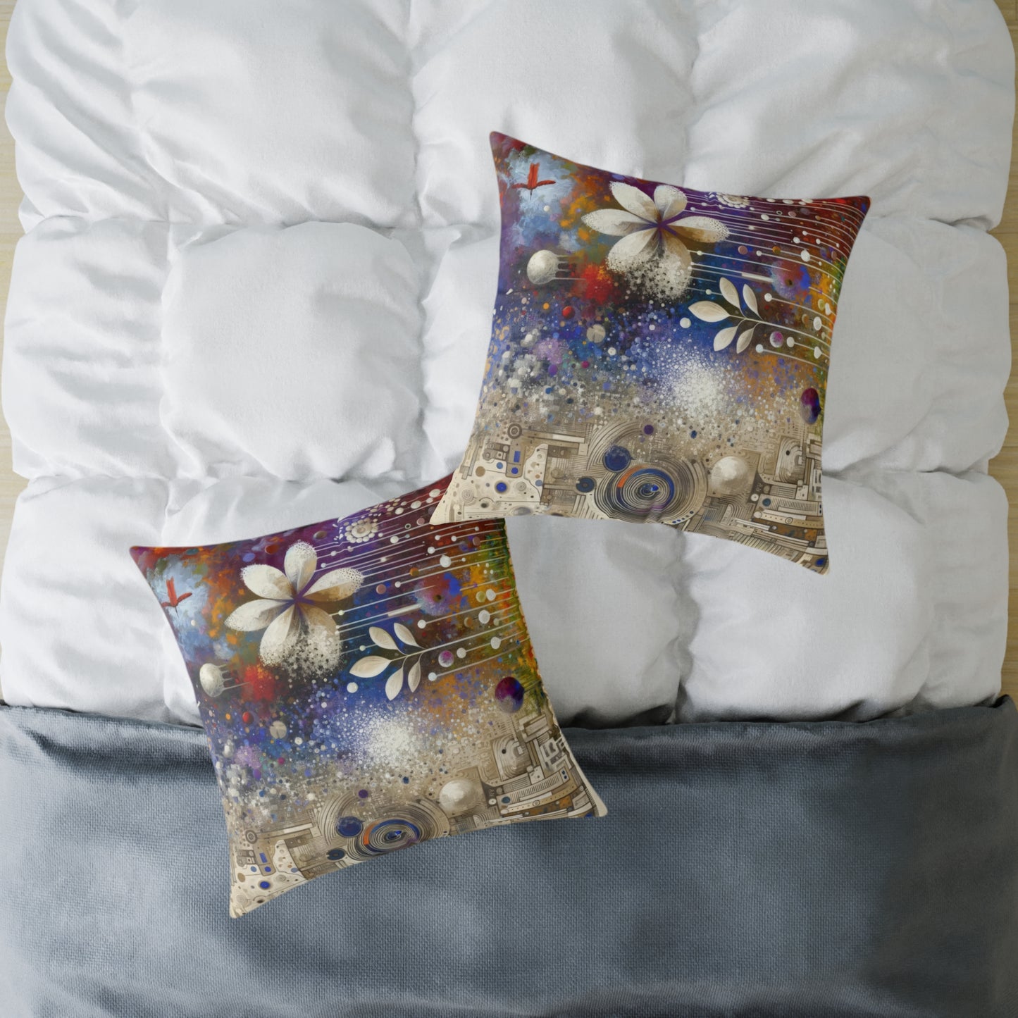 Inner Algorithm Synthesis Spun Polyester Pillow