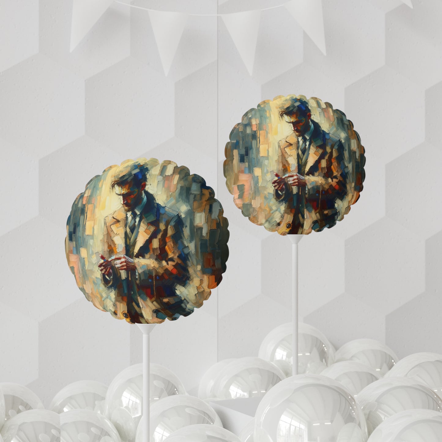 Urban Tachism Encounter Balloon (Round and Heart-shaped), 11"