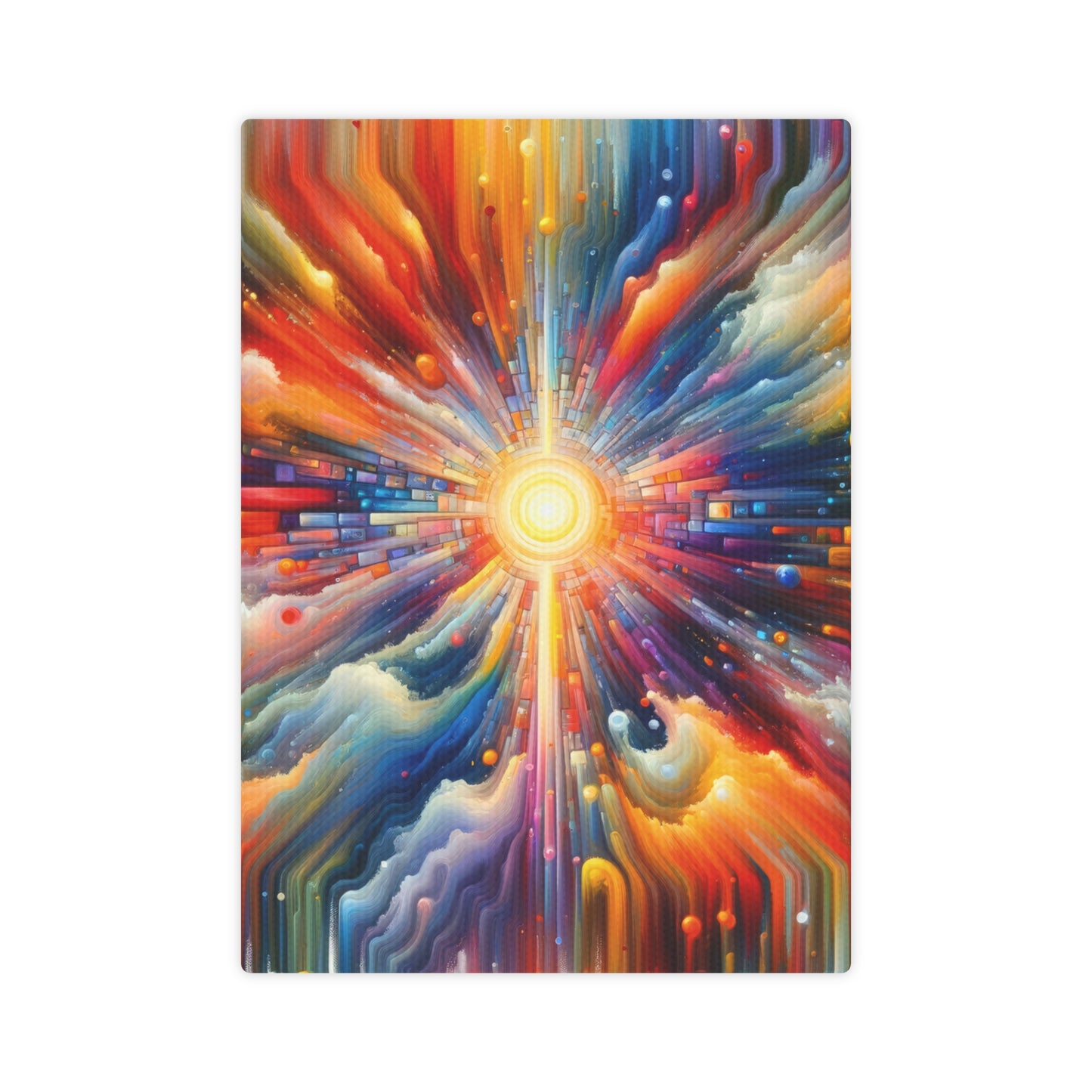 Kaleidoscopic Tachism Breath Canvas Photo Tile