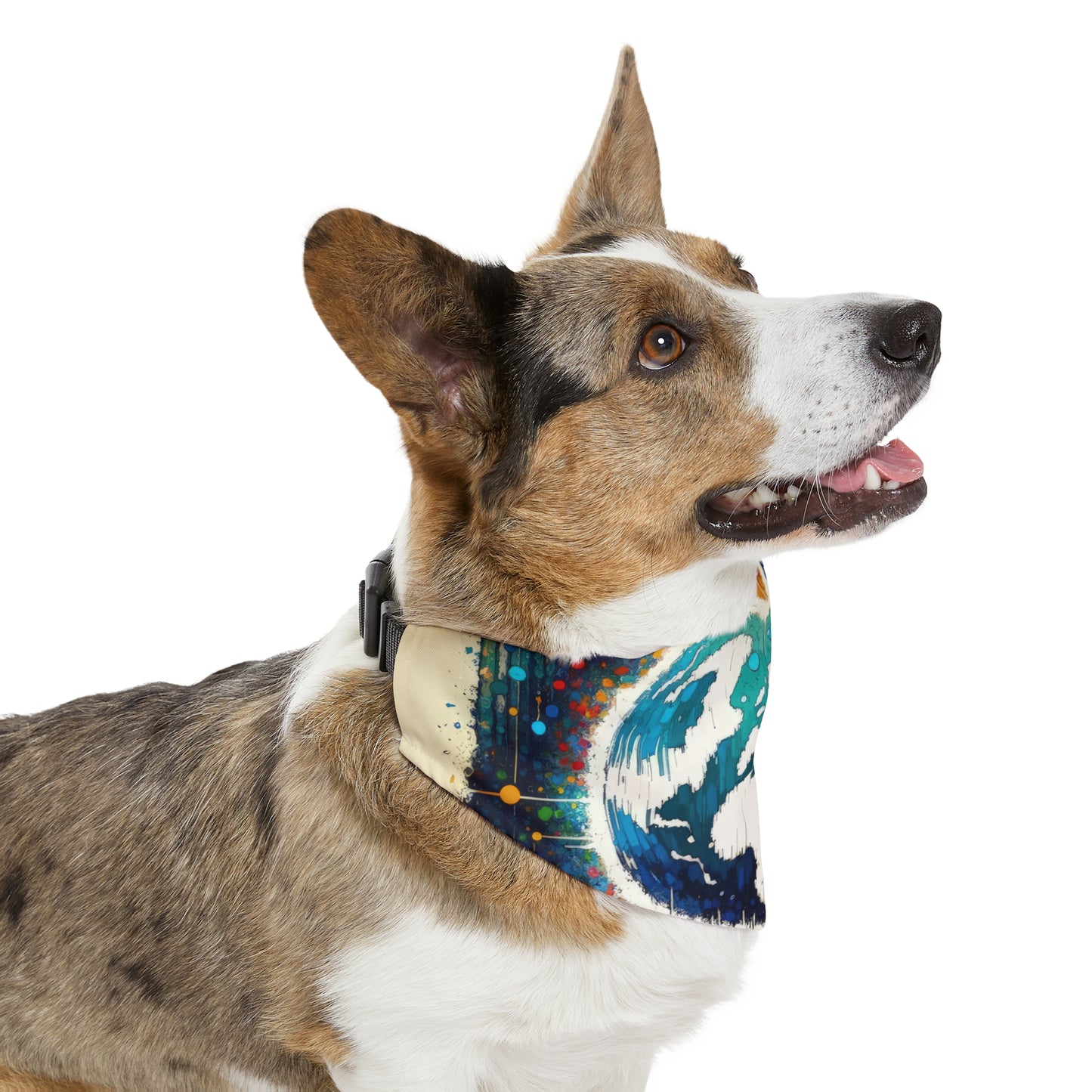 Heartbeats Synchronizing Peace Pet Bandana Collar