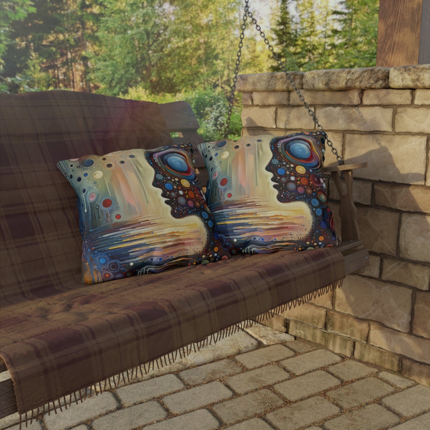 Echoed Intrinsic Universality Outdoor Pillows