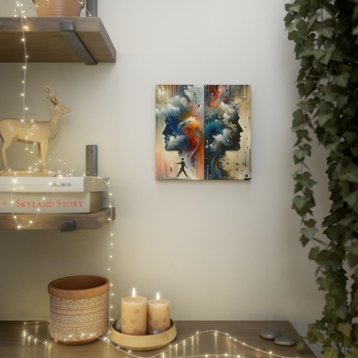 Connected Isolation Paradox Canvas Photo Tile