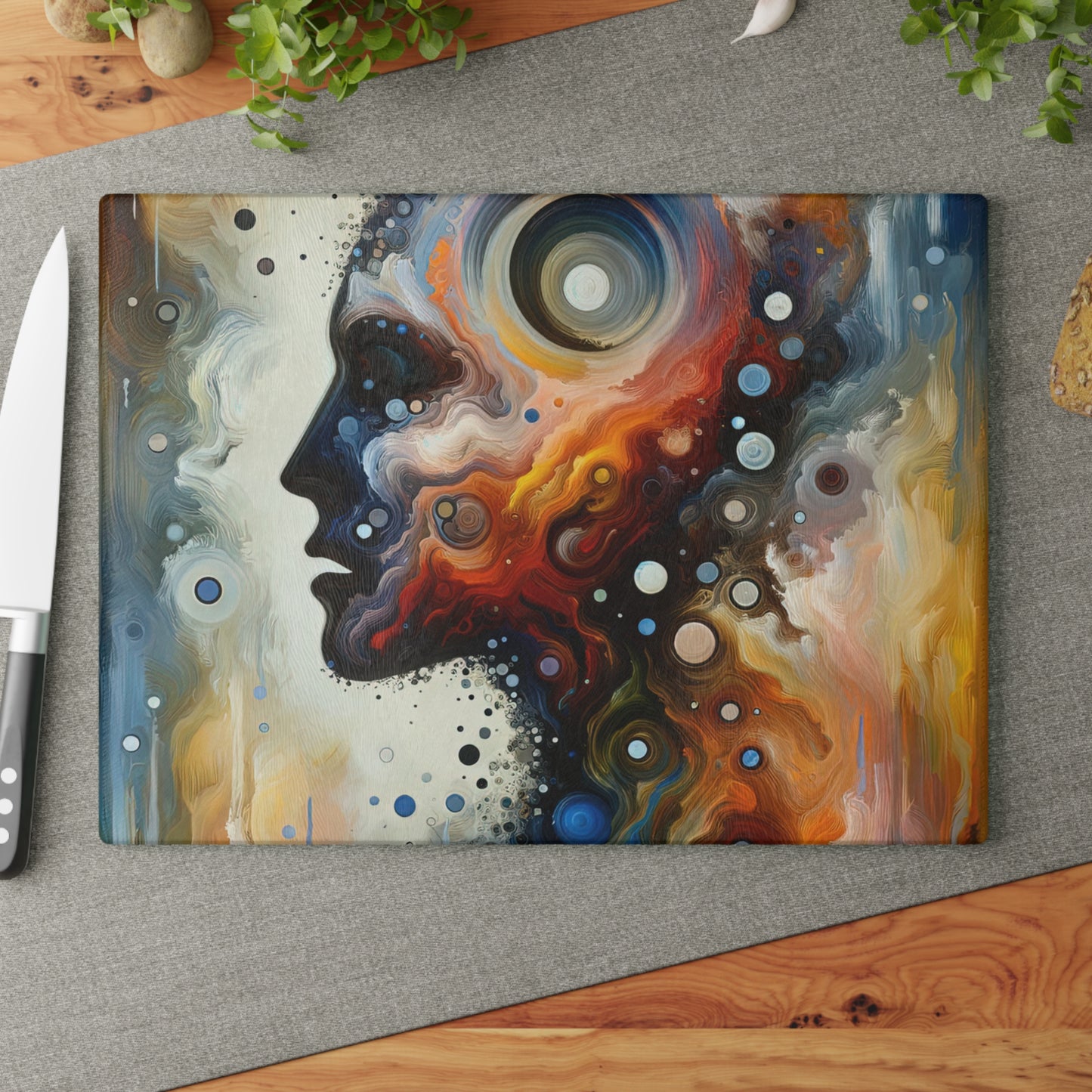 Self Awareness Alchemy Glass Cutting Board
