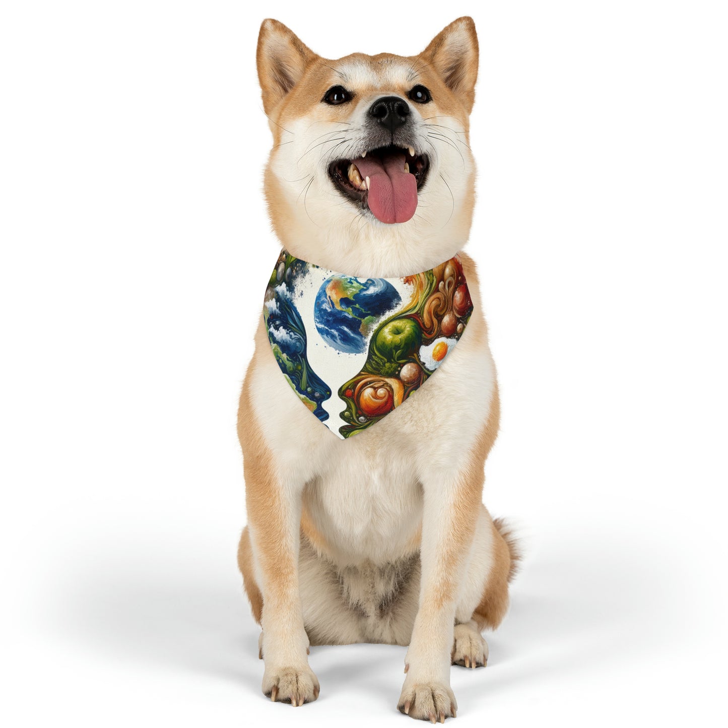Earthly Dialogue Feast Pet Bandana Collar