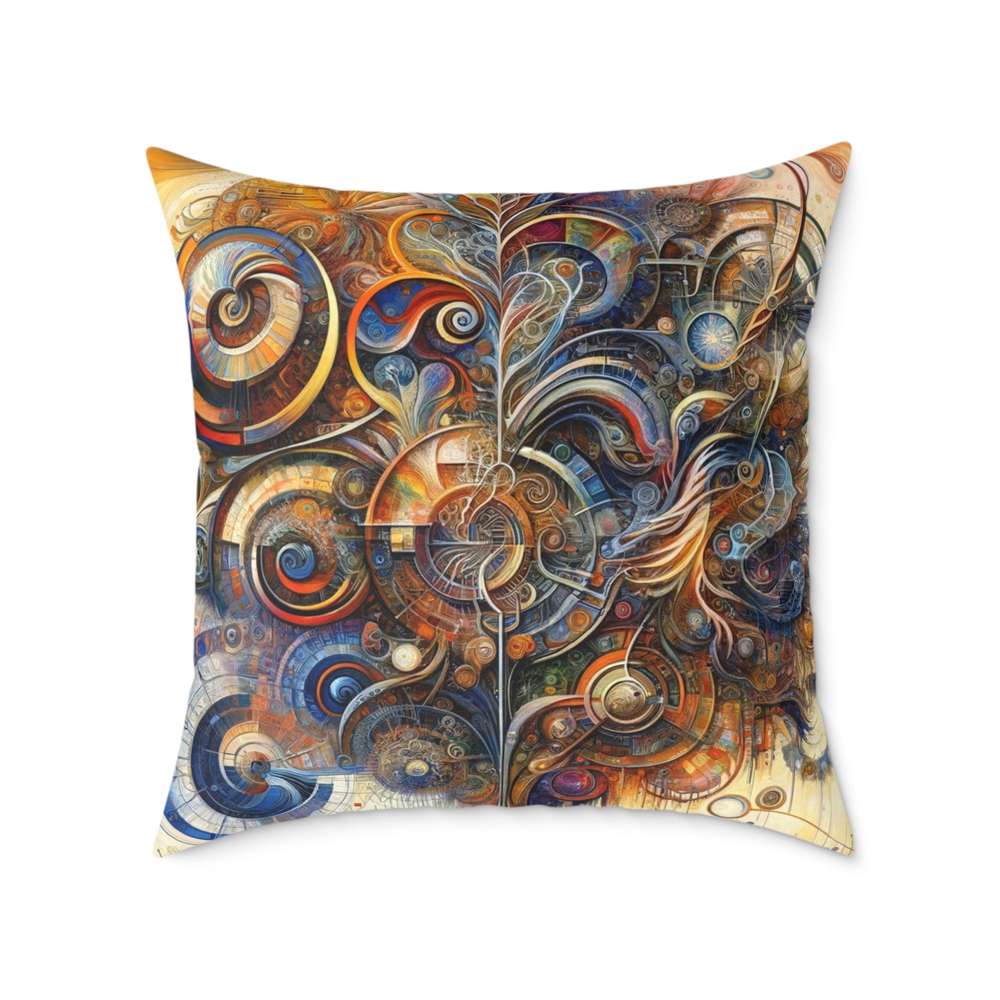 Ethos Web Abstract Spun Polyester Pillow