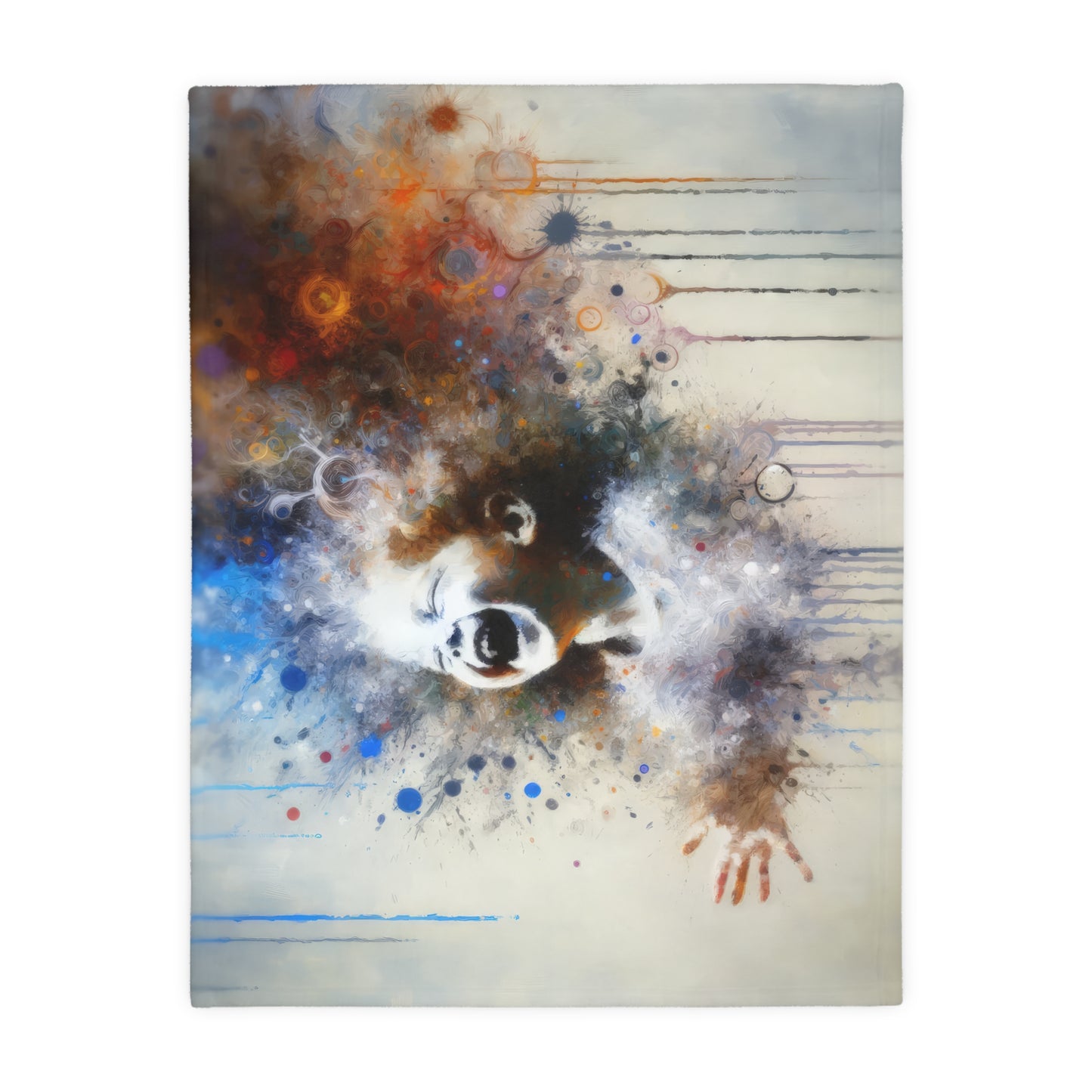 Laughter Essence Presence Velveteen Microfiber Blanket (Two-sided print)