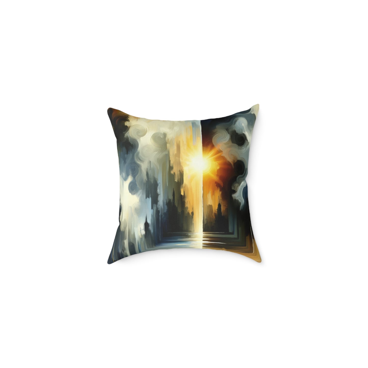 Dawn Dispels Darkness Spun Polyester Pillow