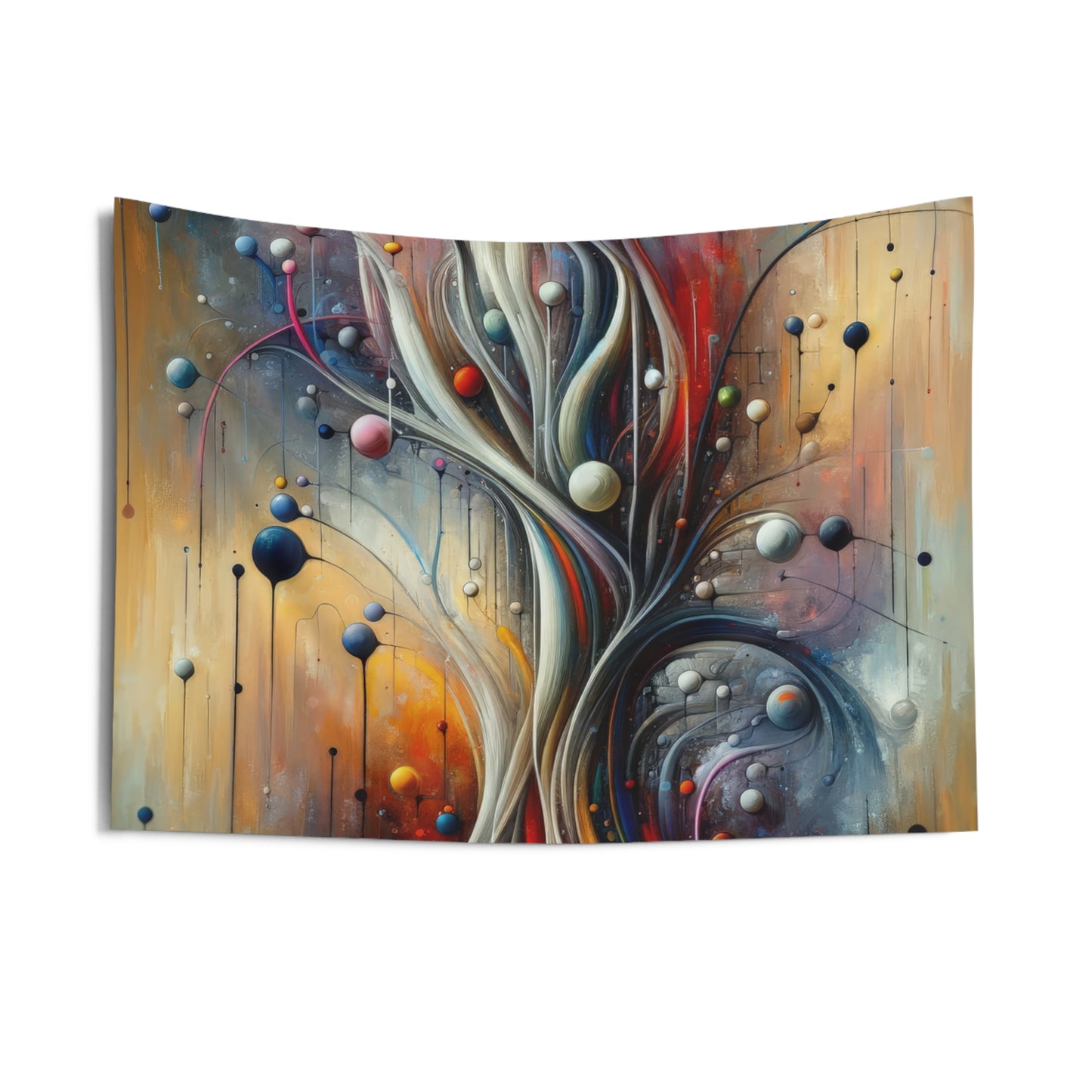 Invisible Threads Influence Indoor Wall Tapestries