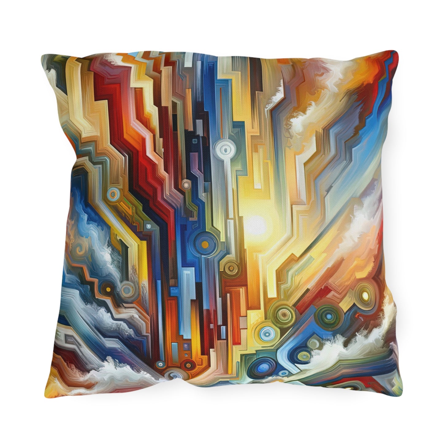Unity Abstract Vibrancy Outdoor Pillows