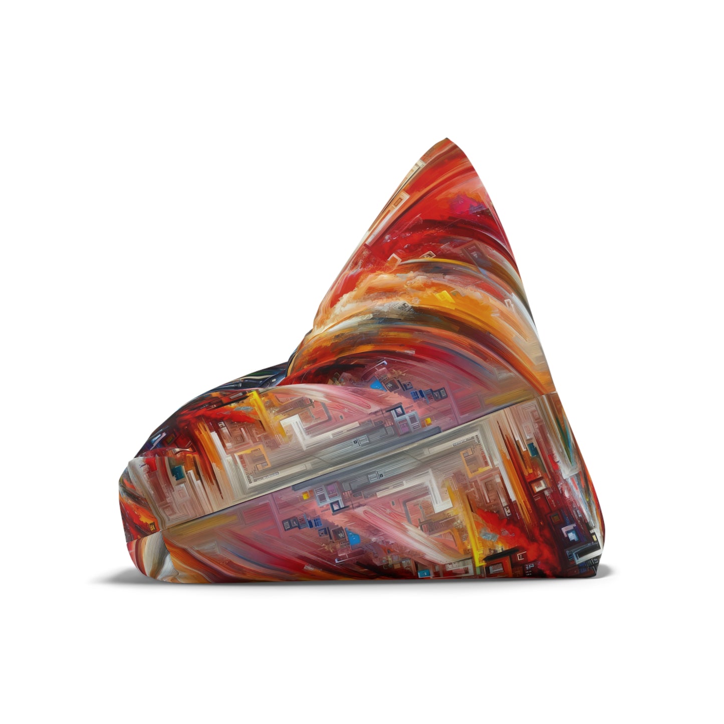 Digital Chaos Symphony Bean Bag Chair Cover
