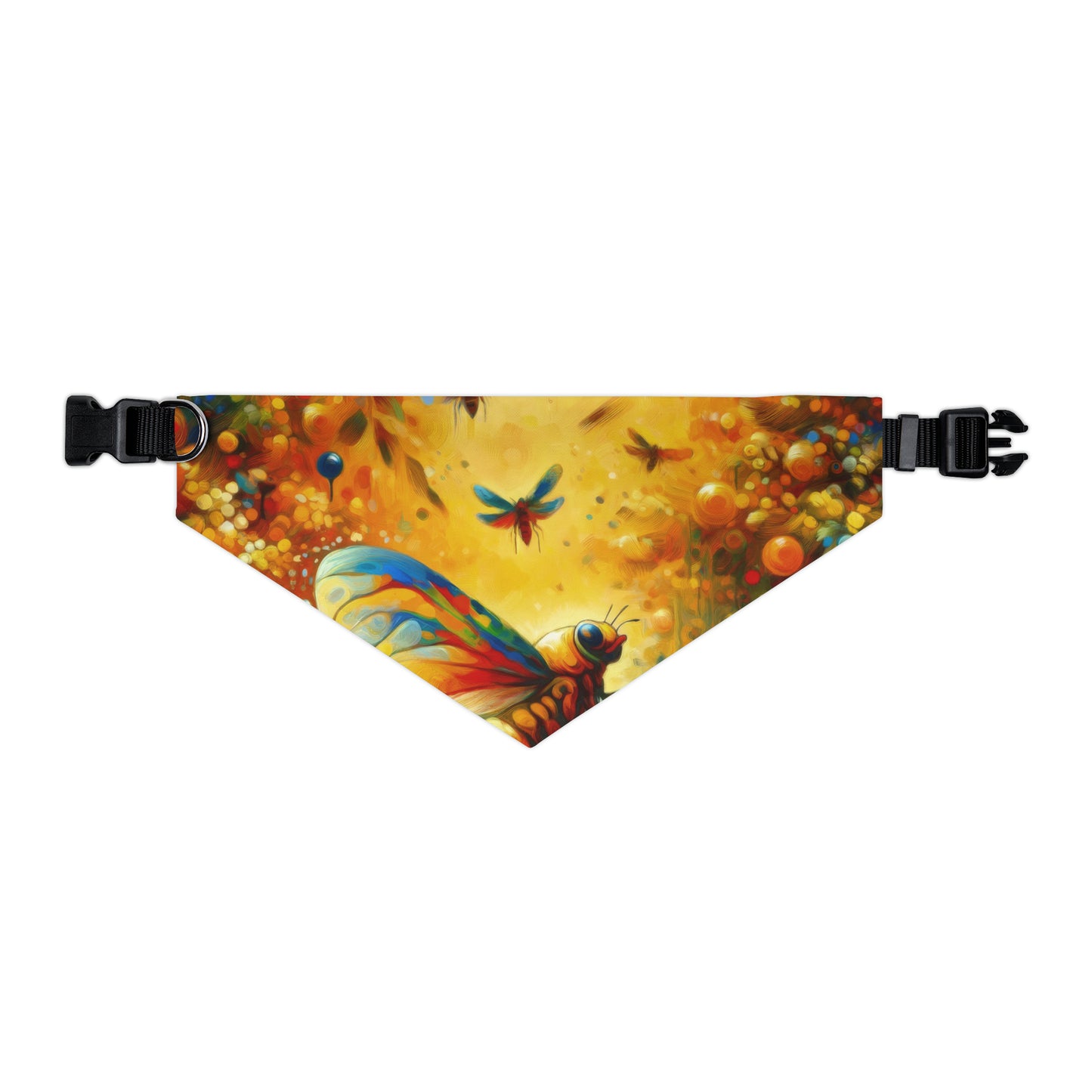 Seasonal Cicada Vibrance Pet Bandana Collar