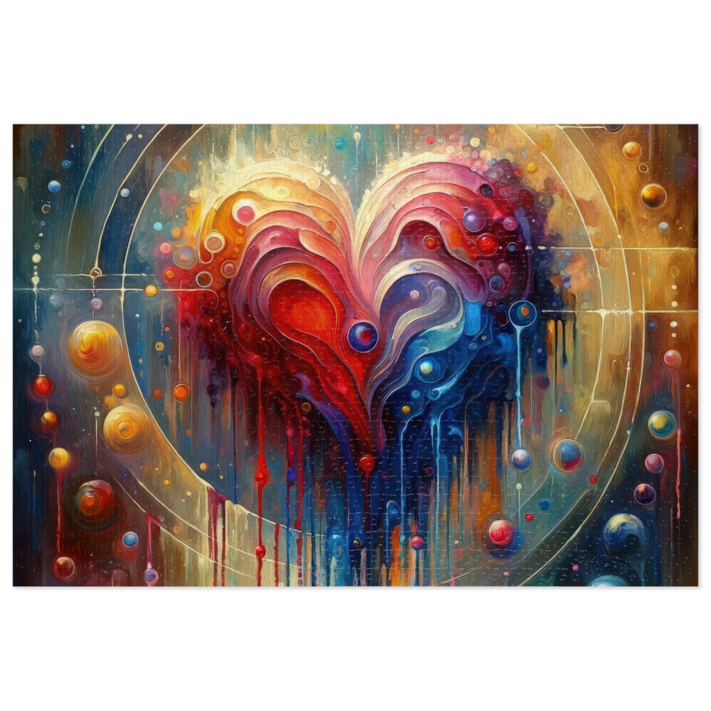 Unified Heart Reflections Jigsaw Puzzle (30, 110, 252, 500,1000-Piece)