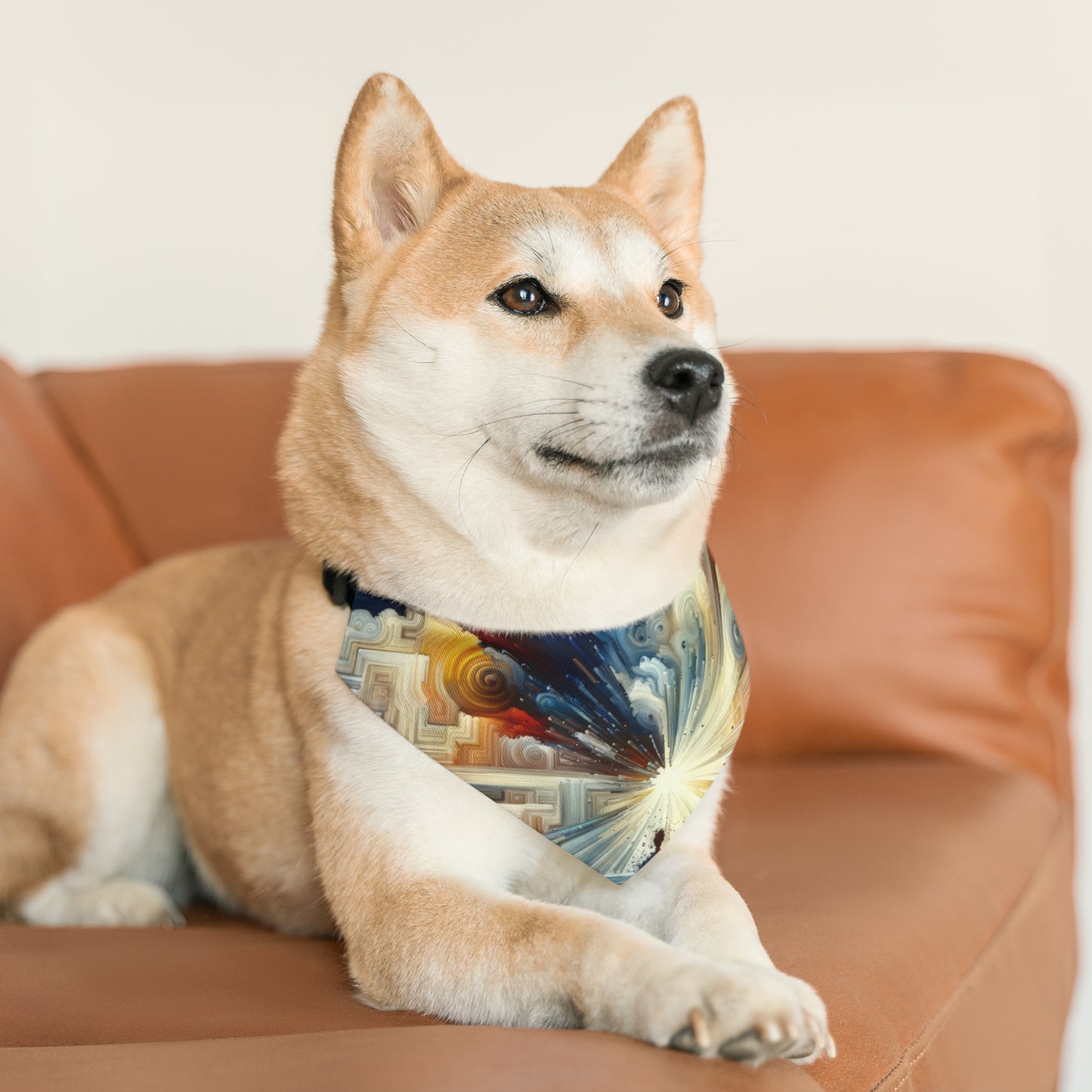 Memory Labyrinth Focus Pet Bandana Collar