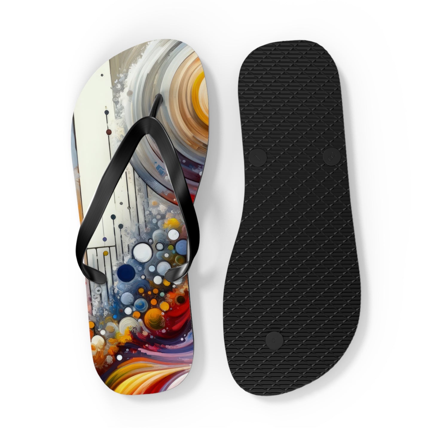 Harmonic Swirl Elegance Flip Flops