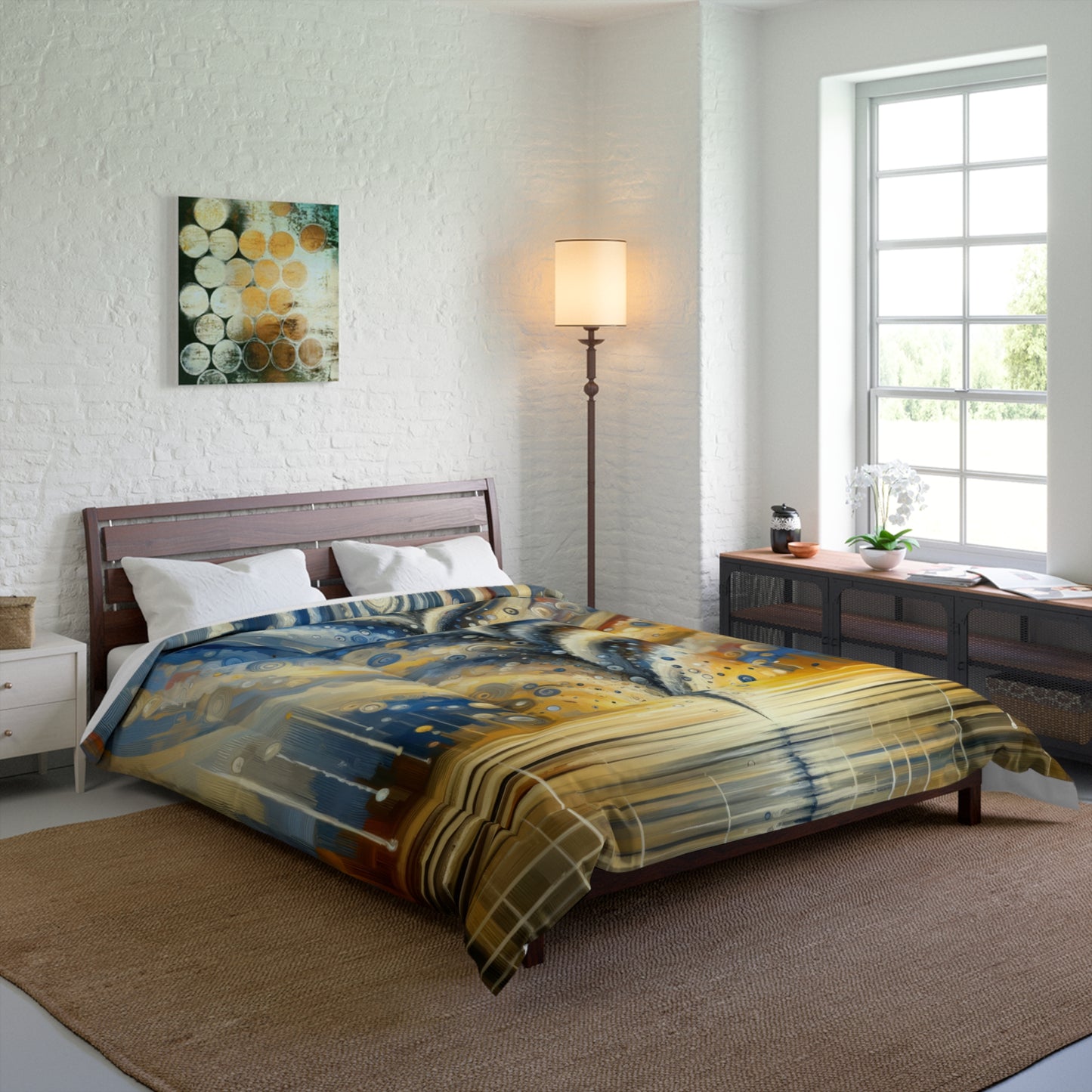 Ripple Effect Abstraction Comforter