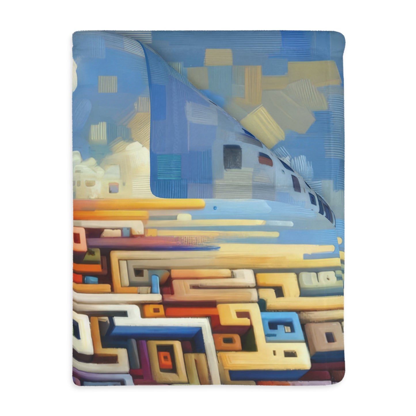 Architectural Endeavor Tapestry Velveteen Microfiber Blanket (Two-sided print)