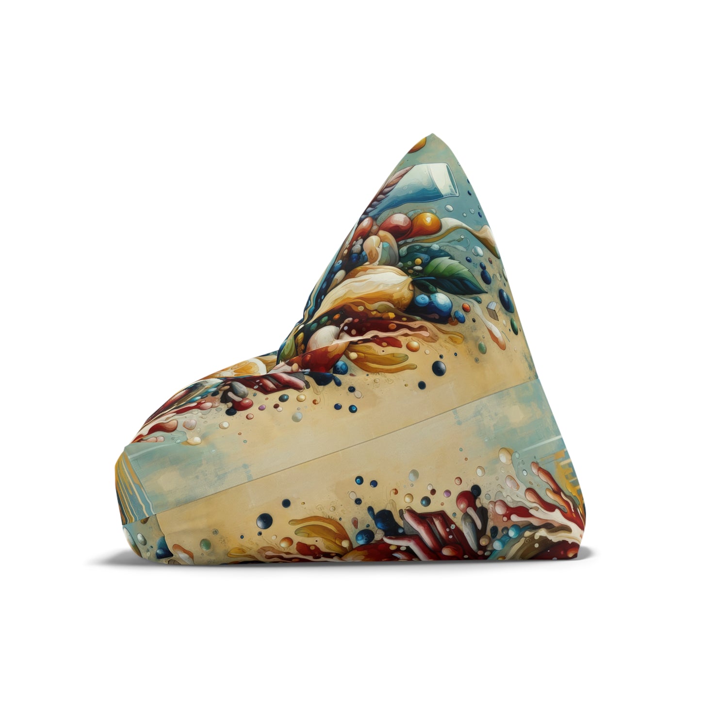 Nourishing Tachism Symphony Bean Bag Chair Cover