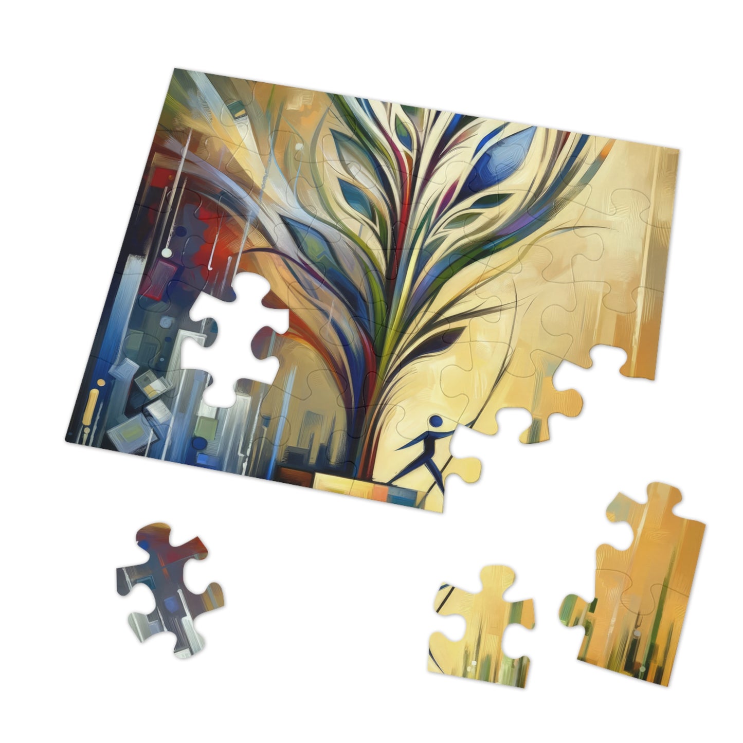 Pruning Distraction Tachism Jigsaw Puzzle (30, 110, 252, 500,1000-Piece)