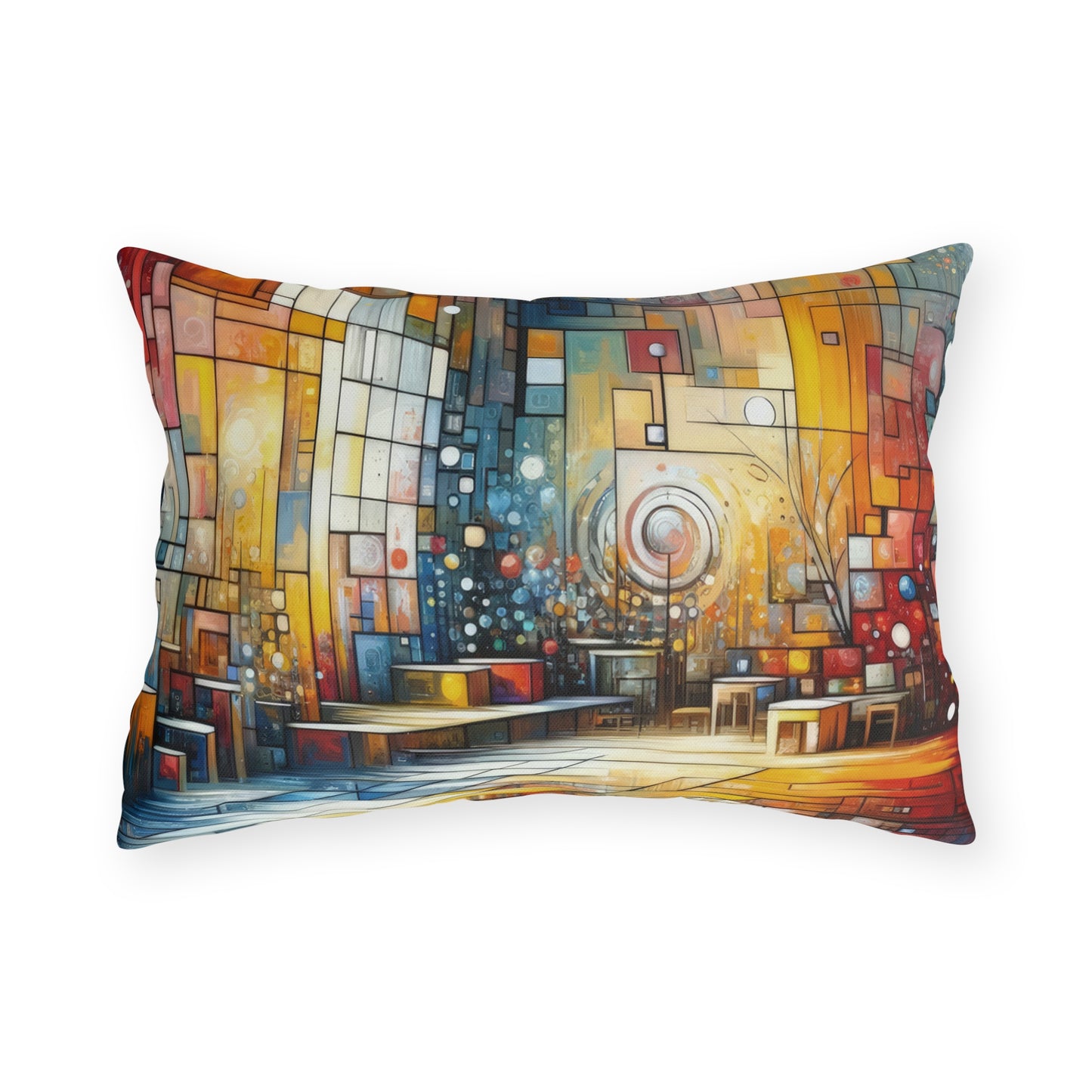 Reflective Habitation Art Outdoor Pillows