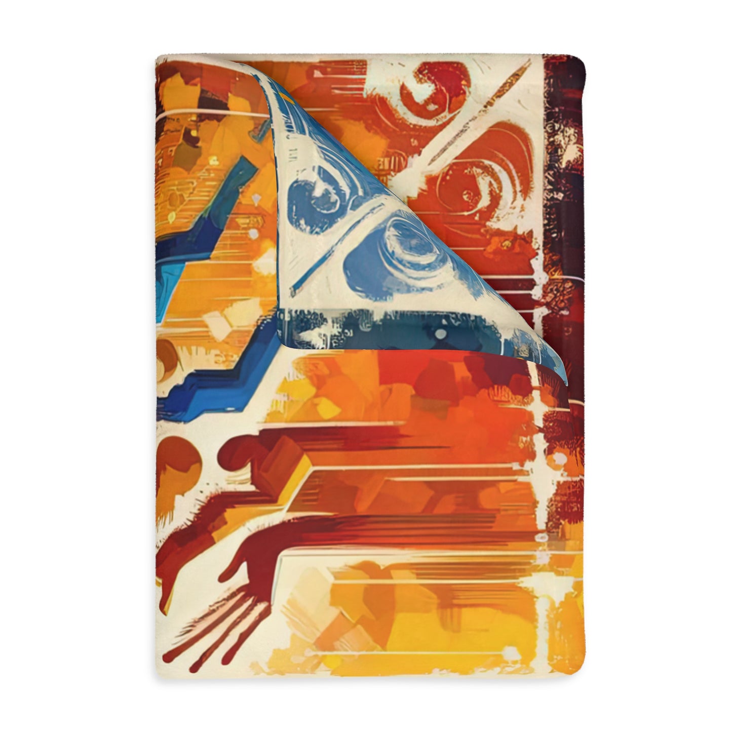 Architects Wisdom Tachism Velveteen Microfiber Blanket (Two-sided print)