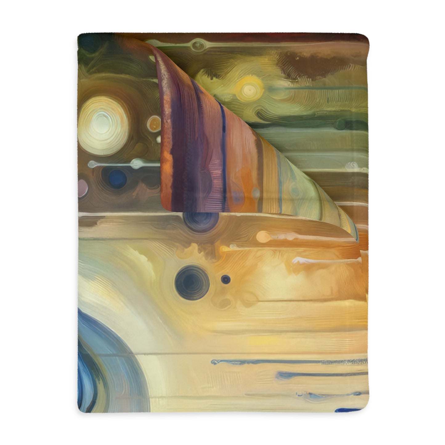 Reflective Oneness Healing Velveteen Microfiber Blanket (Two-sided print)