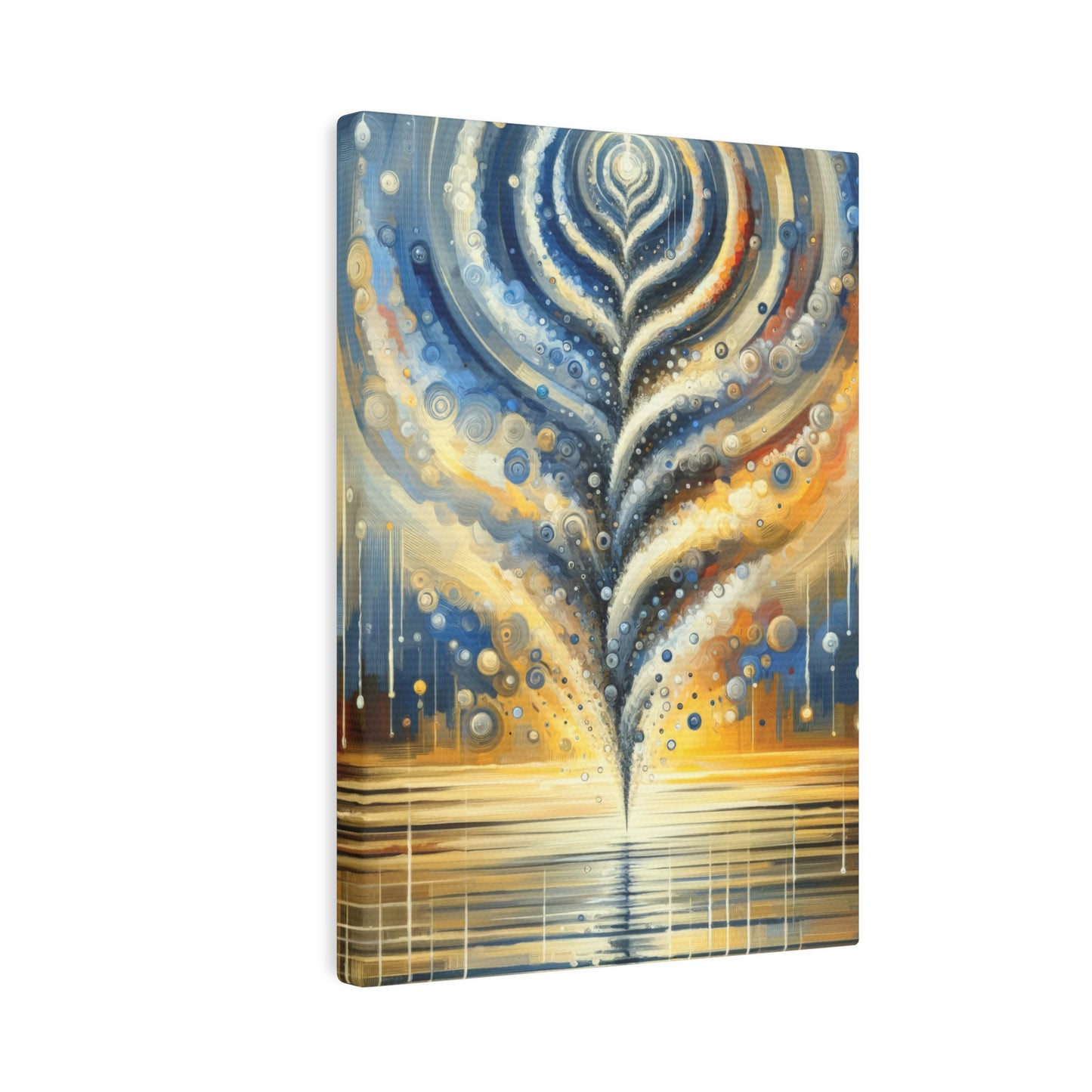 Ripple Effect Abstraction Canvas Photo Tile