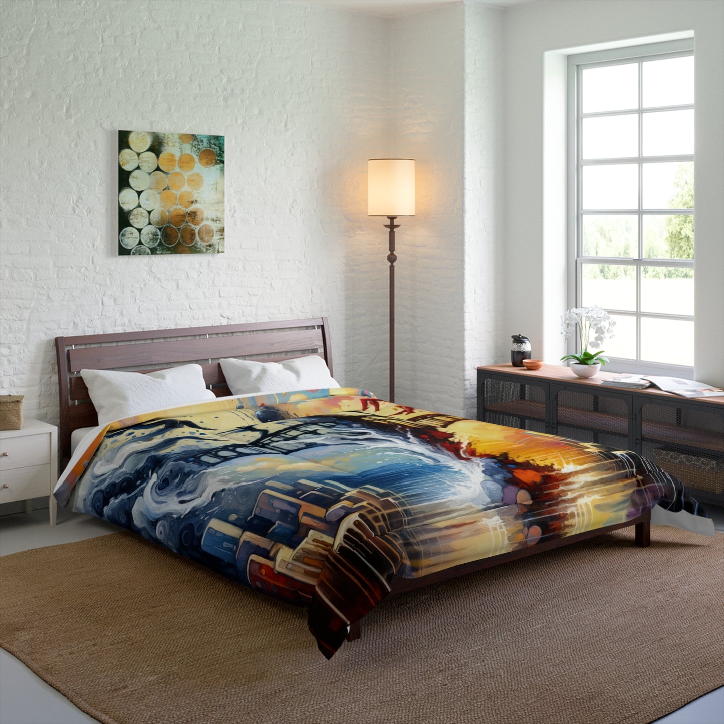 Faithful Diving Bridges Comforter