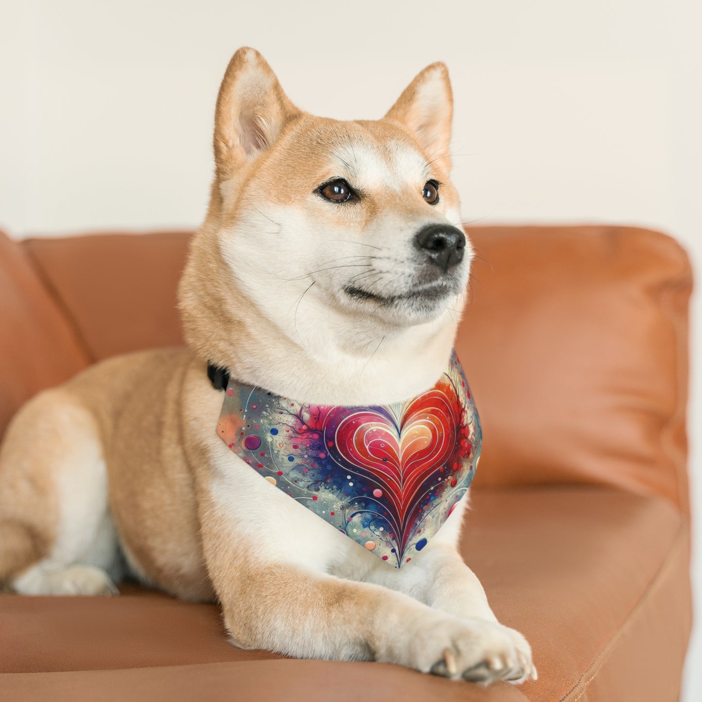 Emotional Physics Heart Pet Bandana Collar