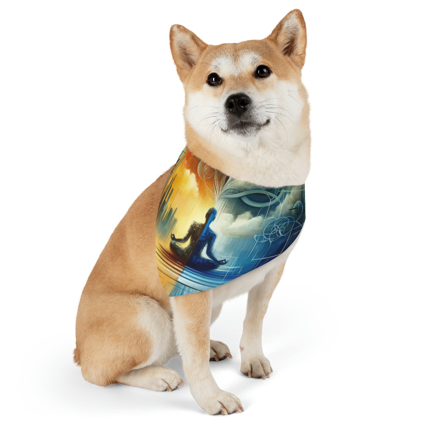 Digital Spiritual Journey Pet Bandana Collar