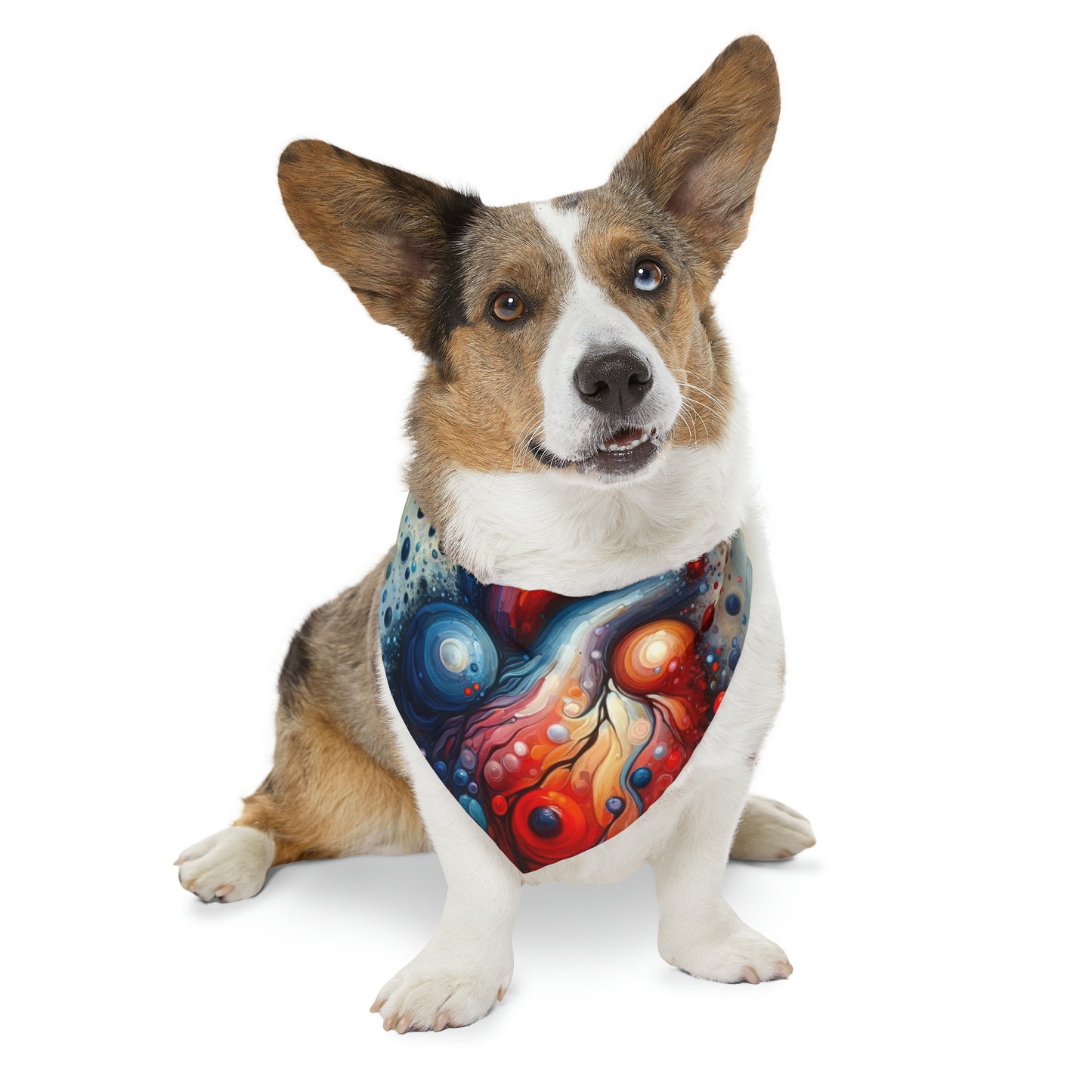 Empathetic Heart Expression Pet Bandana Collar