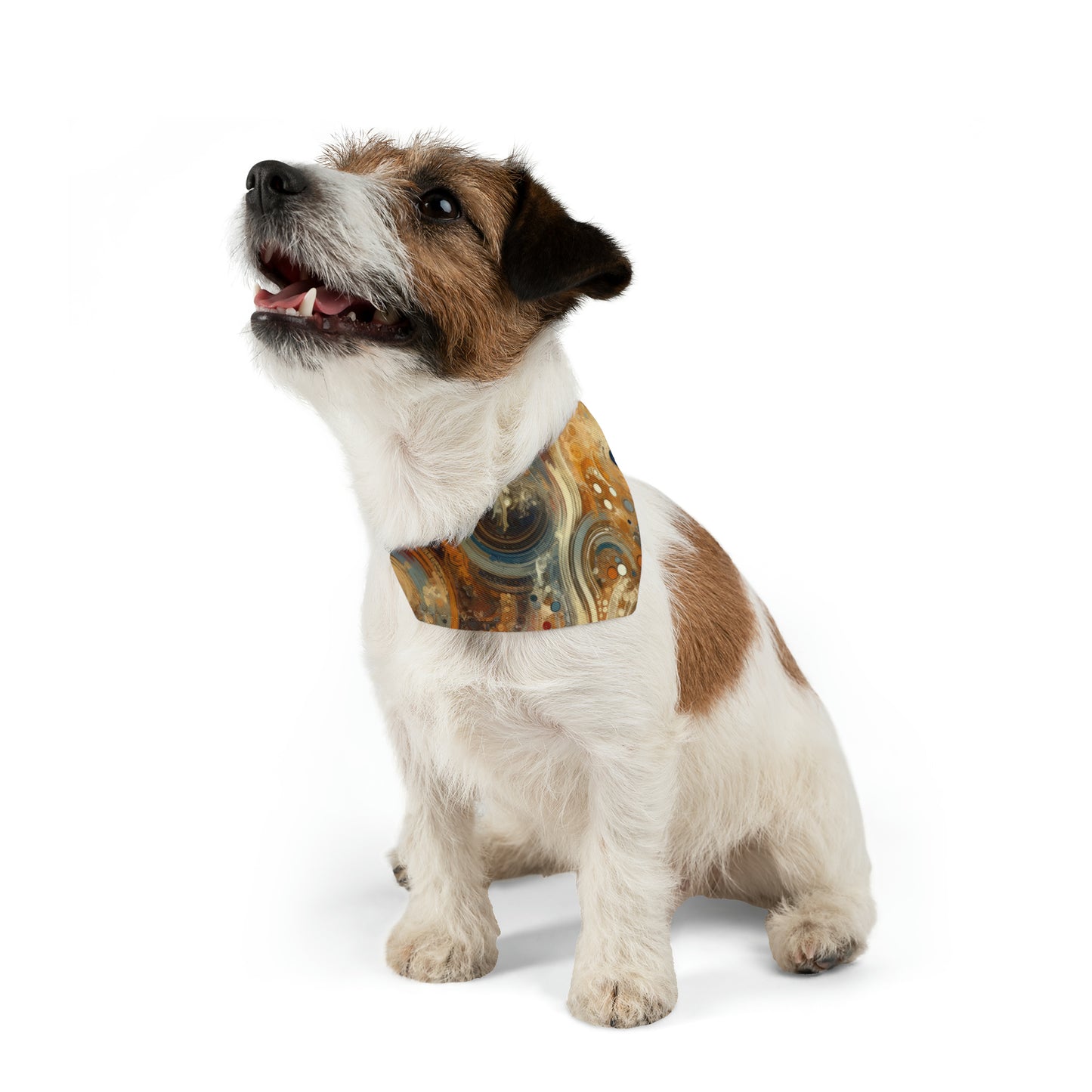 Dynamic Cultural Mosaic Pet Bandana Collar